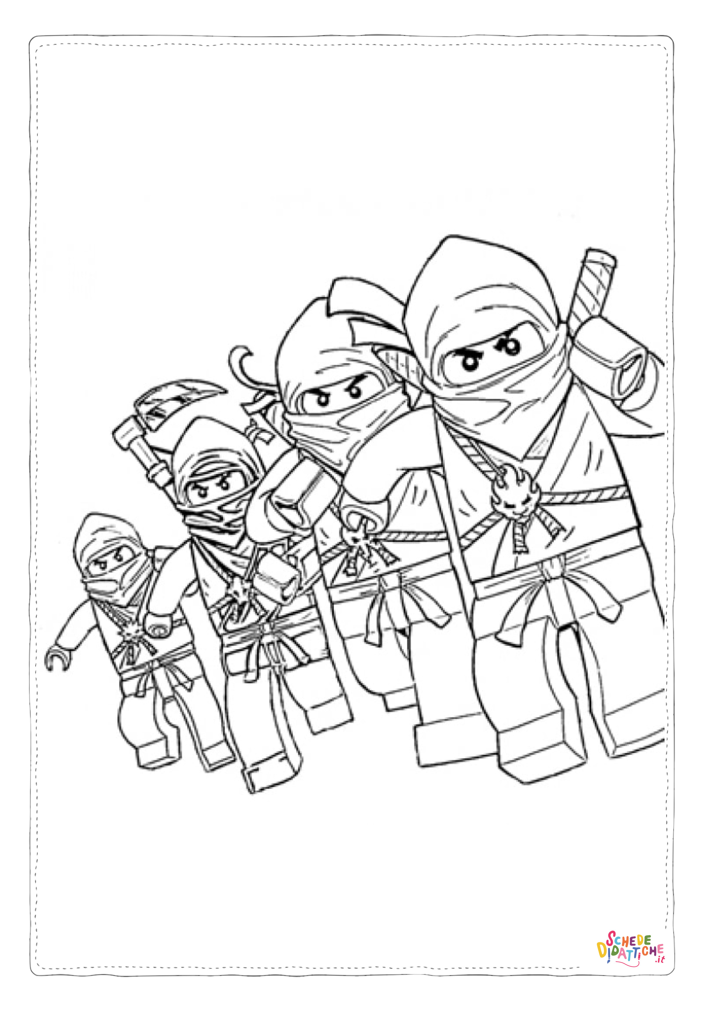 Disegno di Ninja Go da stampare e colorare 43