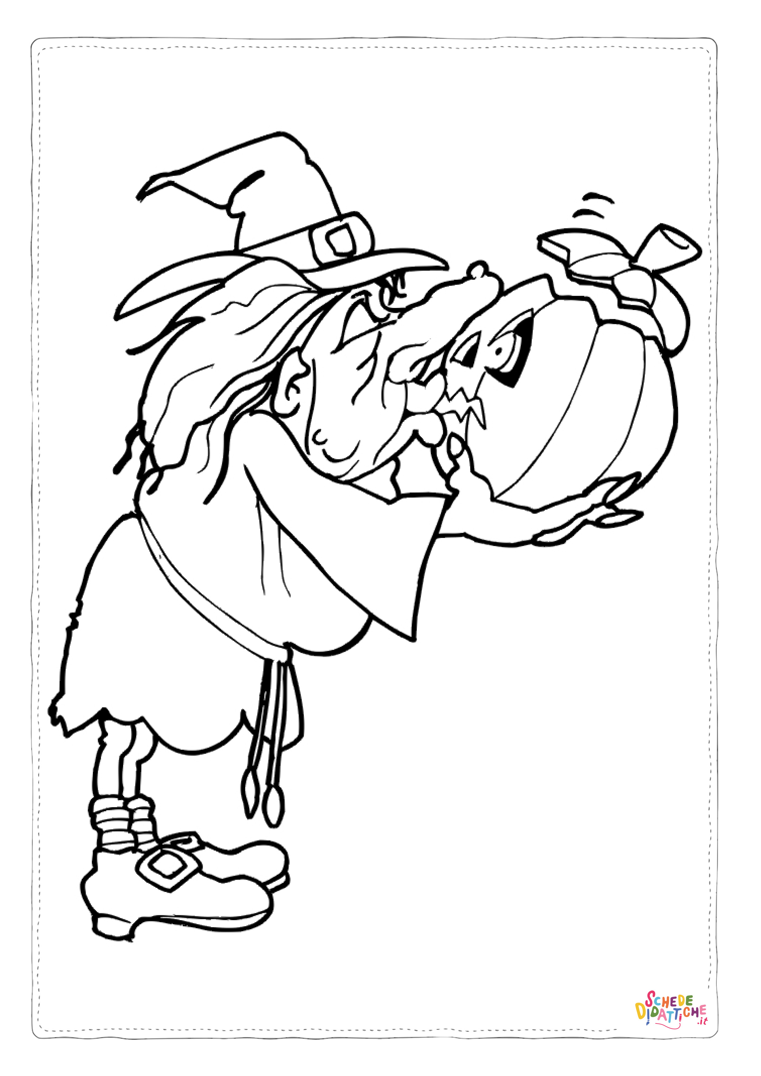 Disegno "Disegno di zucca di Halloween da stampare e colorare 30" Disegno di zucca di Halloween da stampare e colorare 30