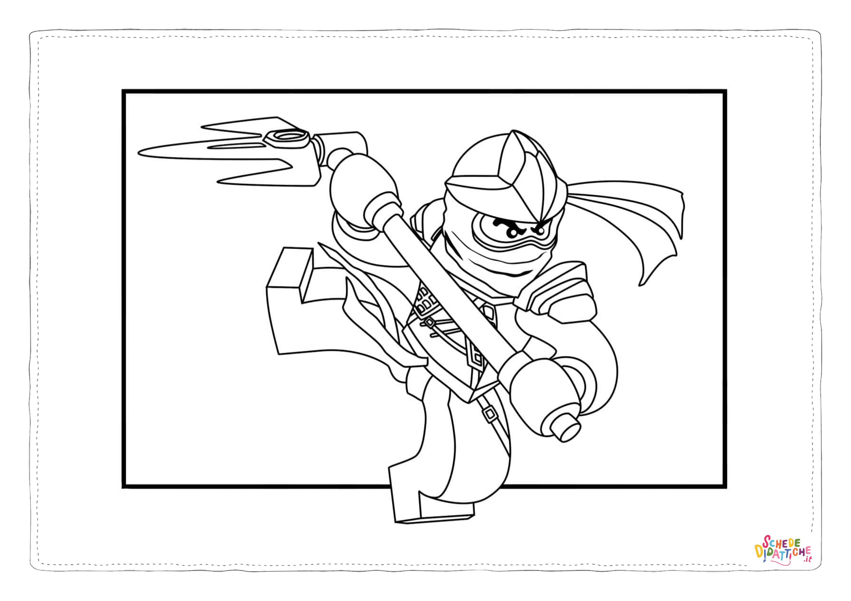 Disegno di Ninja Go da stampare e colorare 30