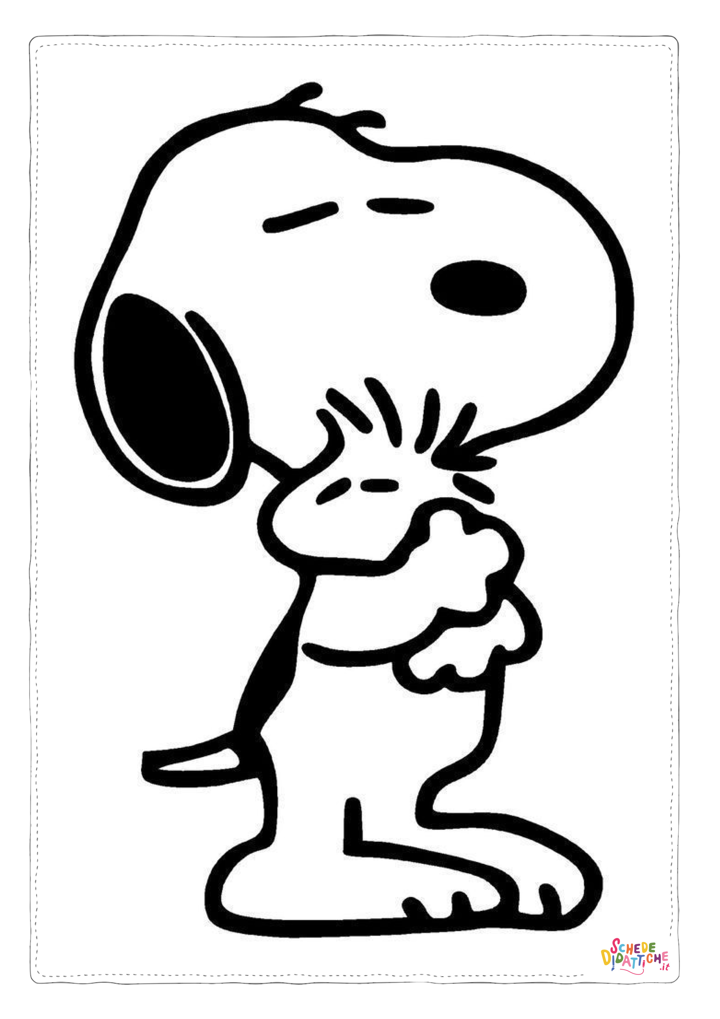 Disegno di Snoopy da stampare e colorare 61