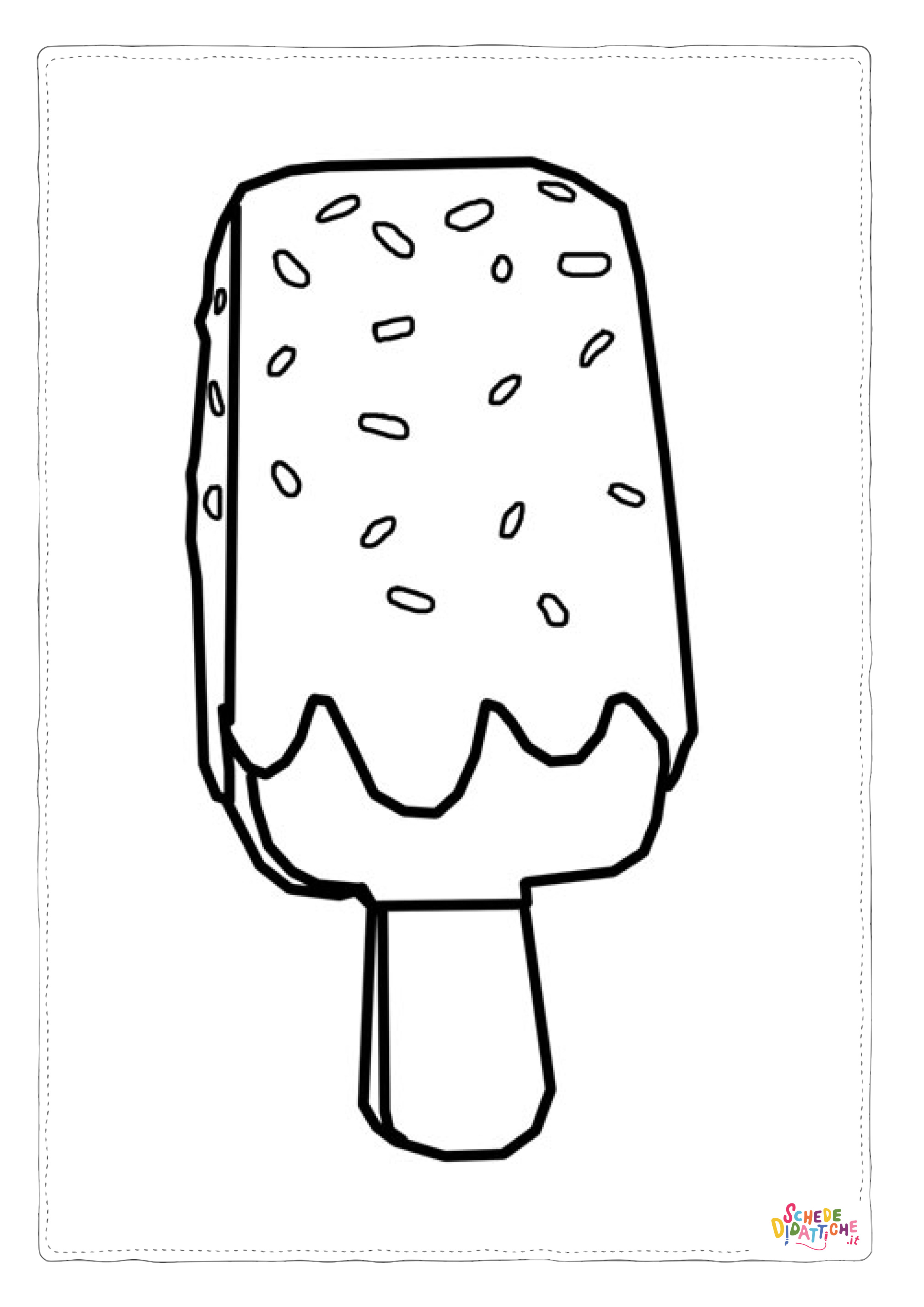 Disegno "Disegno di ghiacciolo da stampare e colorare 2" Disegno di ghiacciolo da stampare e colorare 2