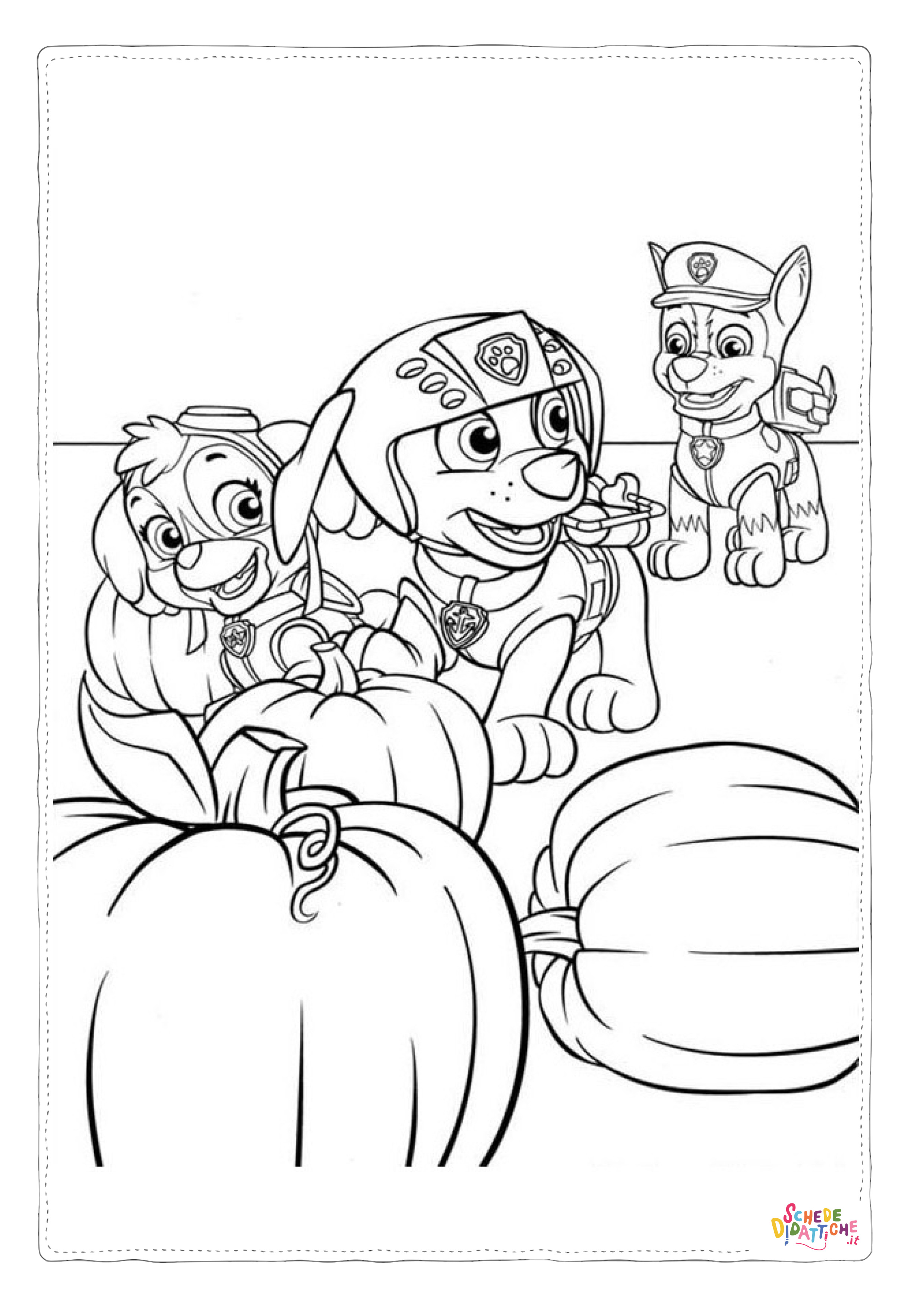 Disegno "Disegno di Paw Patrol - Cane pompiere da stampare e colorare 14" Disegno di Paw Patrol - Cane pompiere da stampare e colorare 14