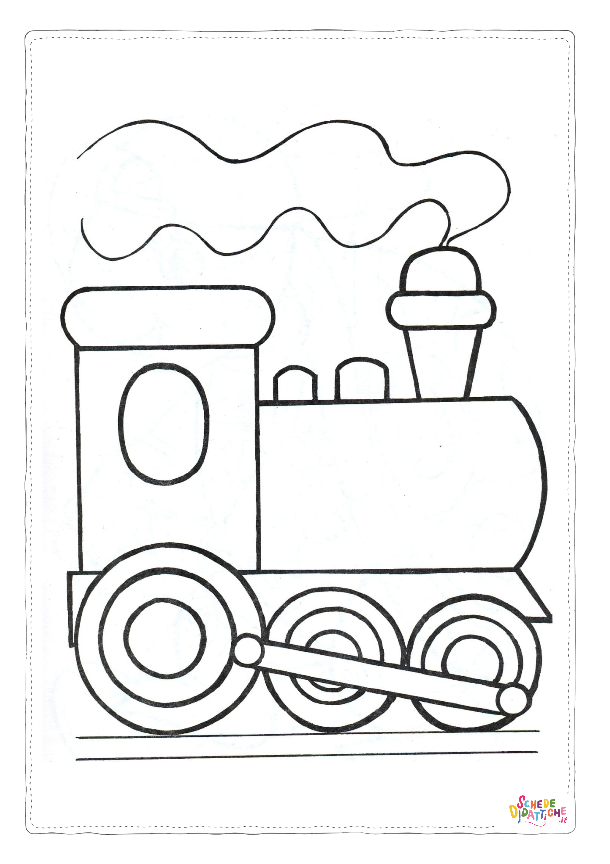 Disegno di treno da stampare e colorare 103