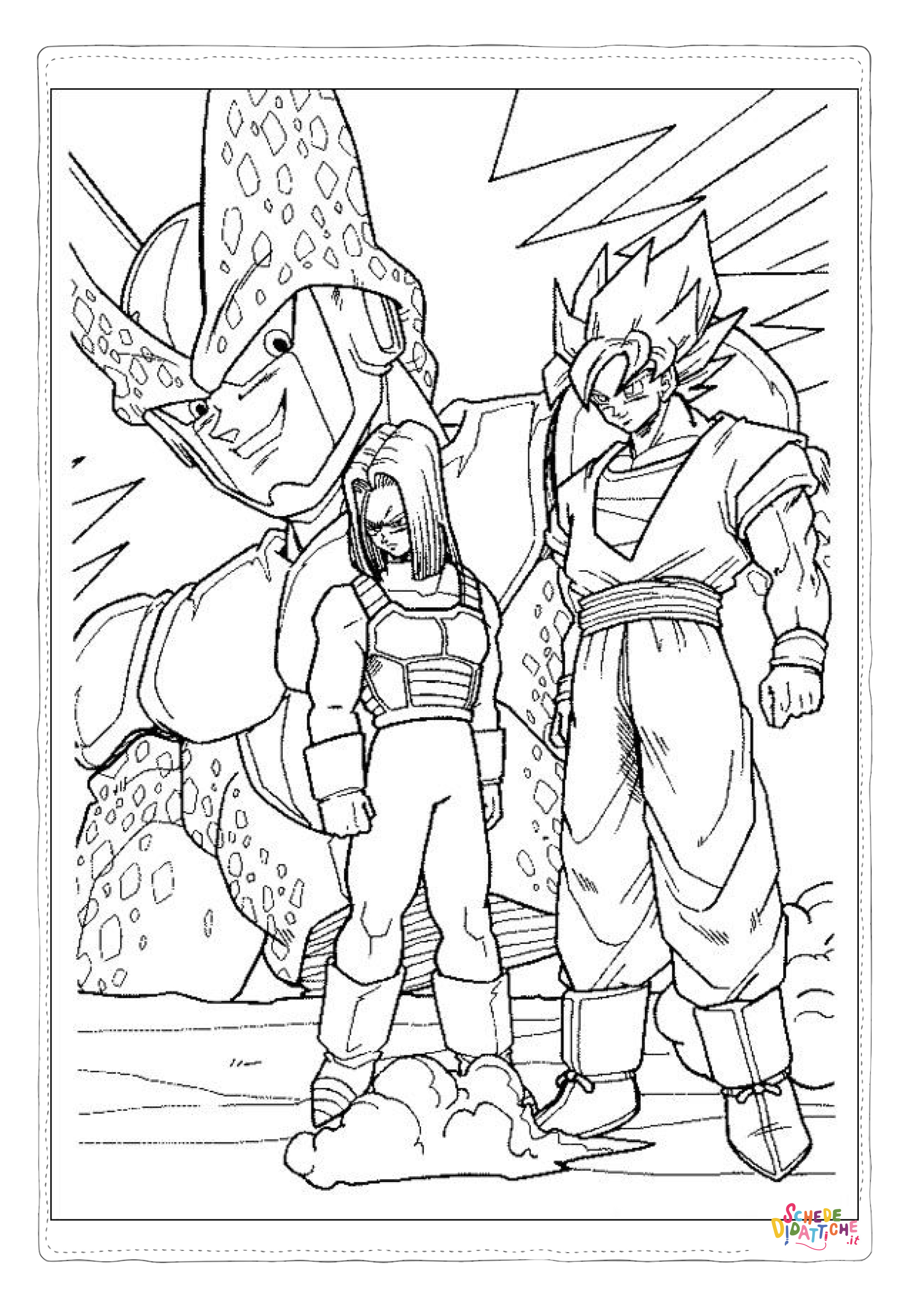 Disegno "Disegno di Dragon Ball da stampare e colorare 69" Disegno di Dragon Ball da stampare e colorare 69