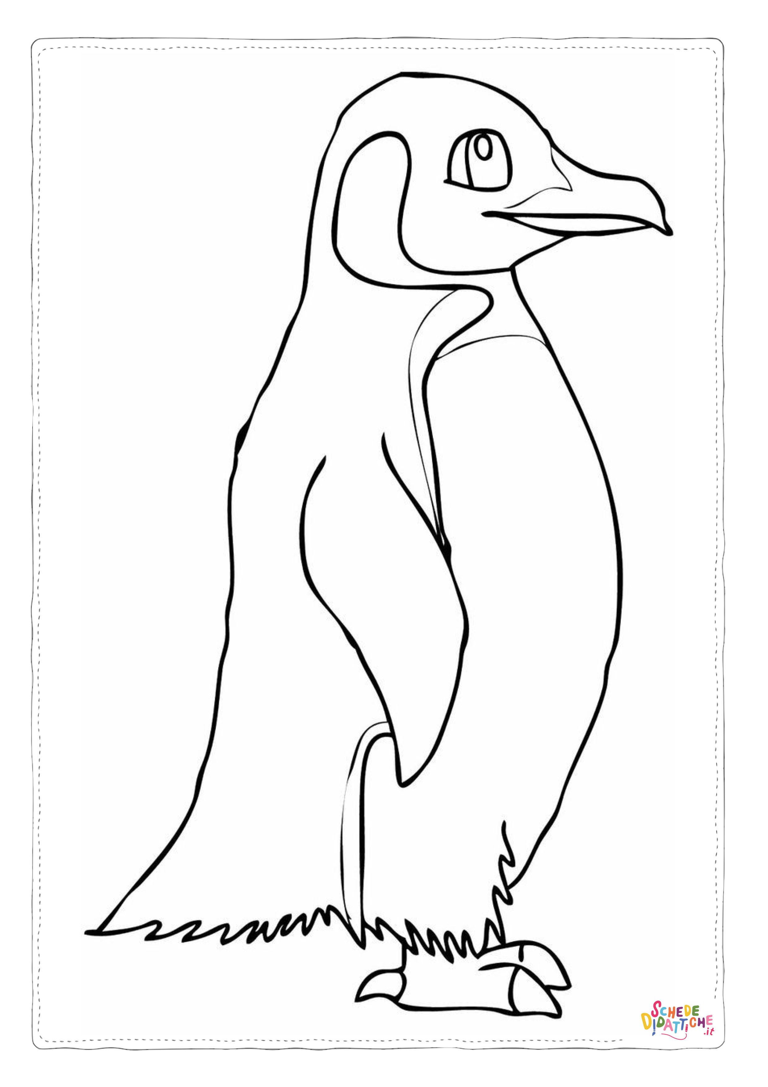 Disegno di pinguino da stampare e colorare 4