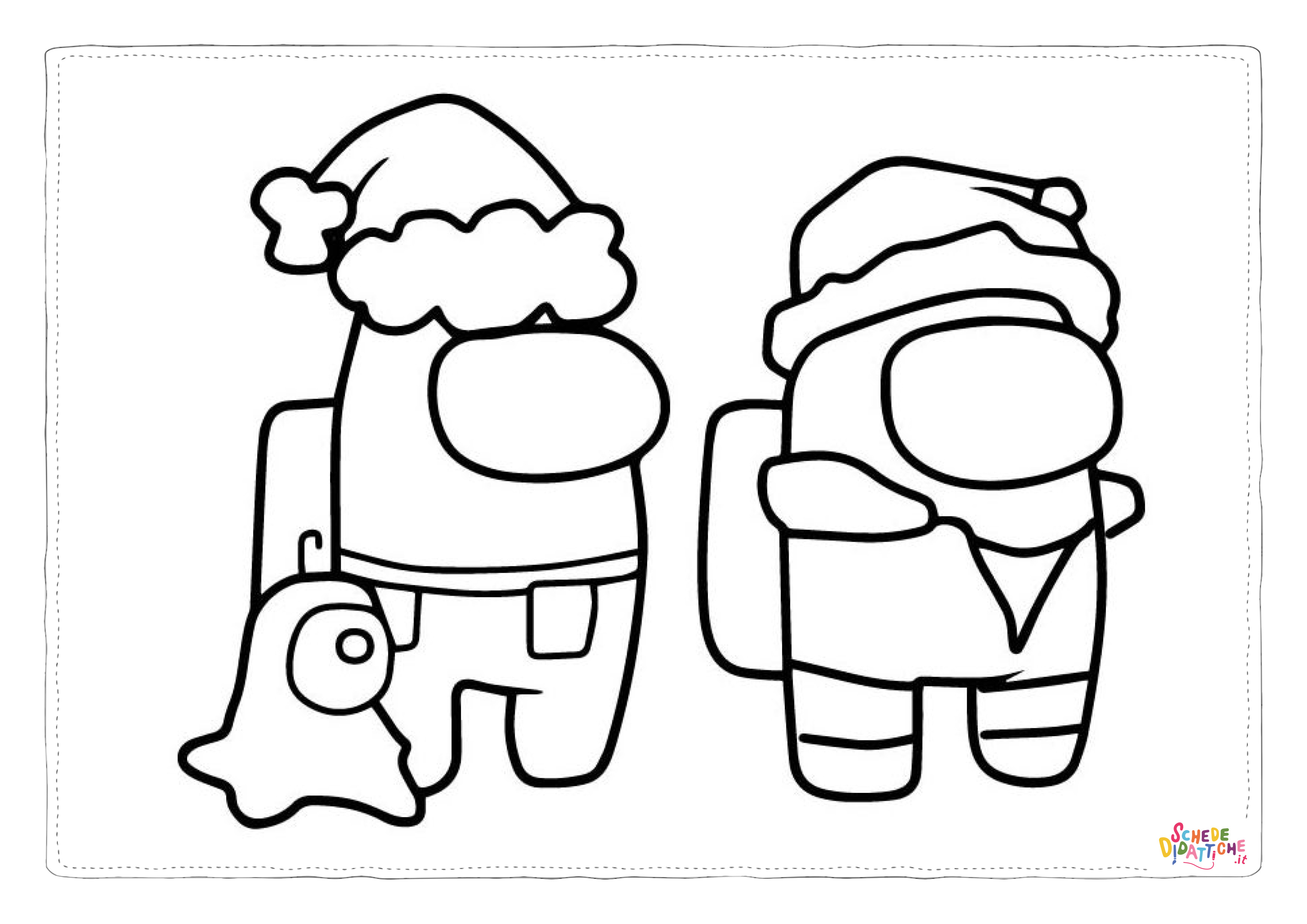 Disegno "Disegno di Among us da stampare e colorare 7" Disegno di Among us da stampare e colorare 7