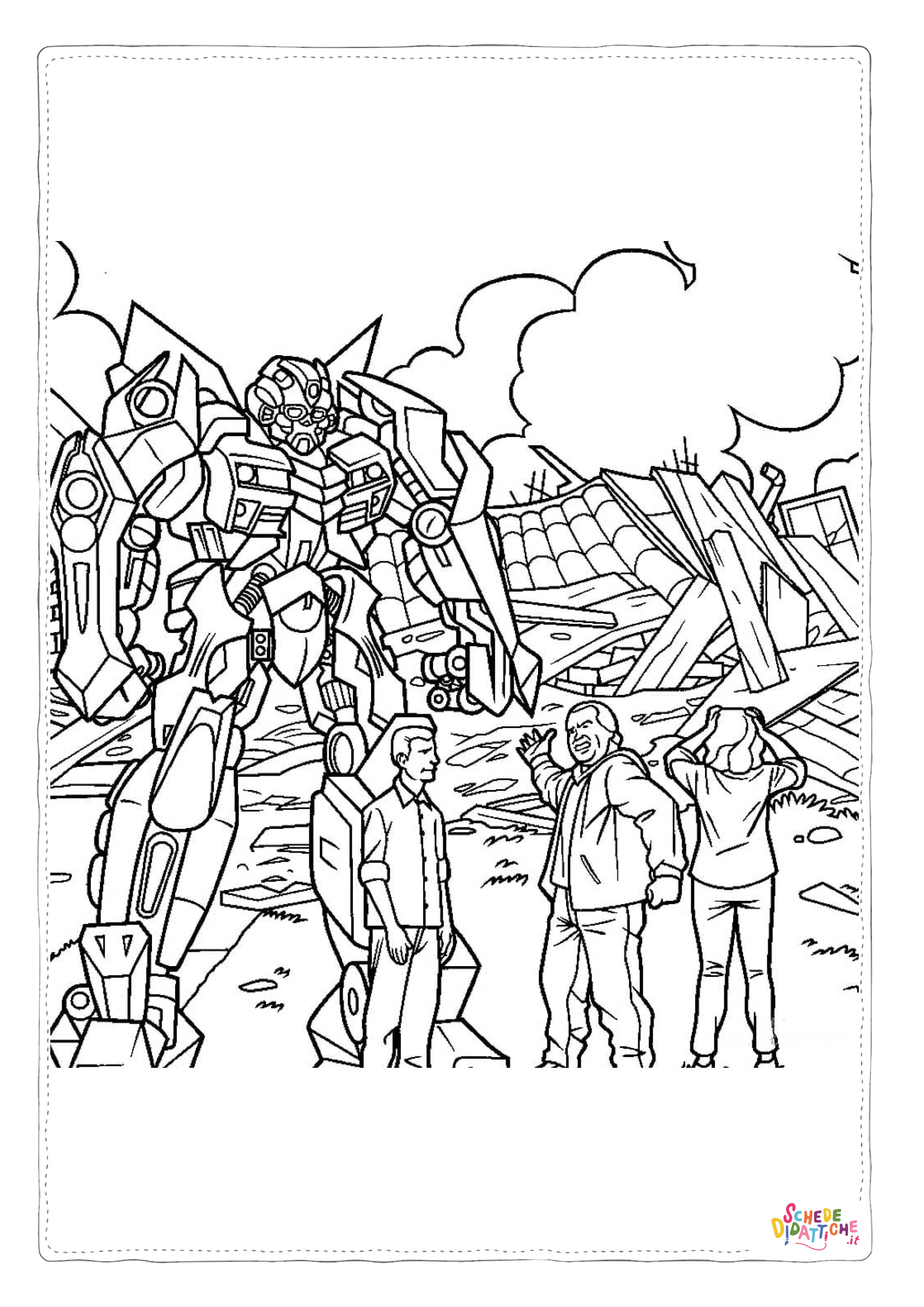 Disegno "Disegno di Transformers da stampare e colorare 37" Disegno di Transformers da stampare e colorare 37