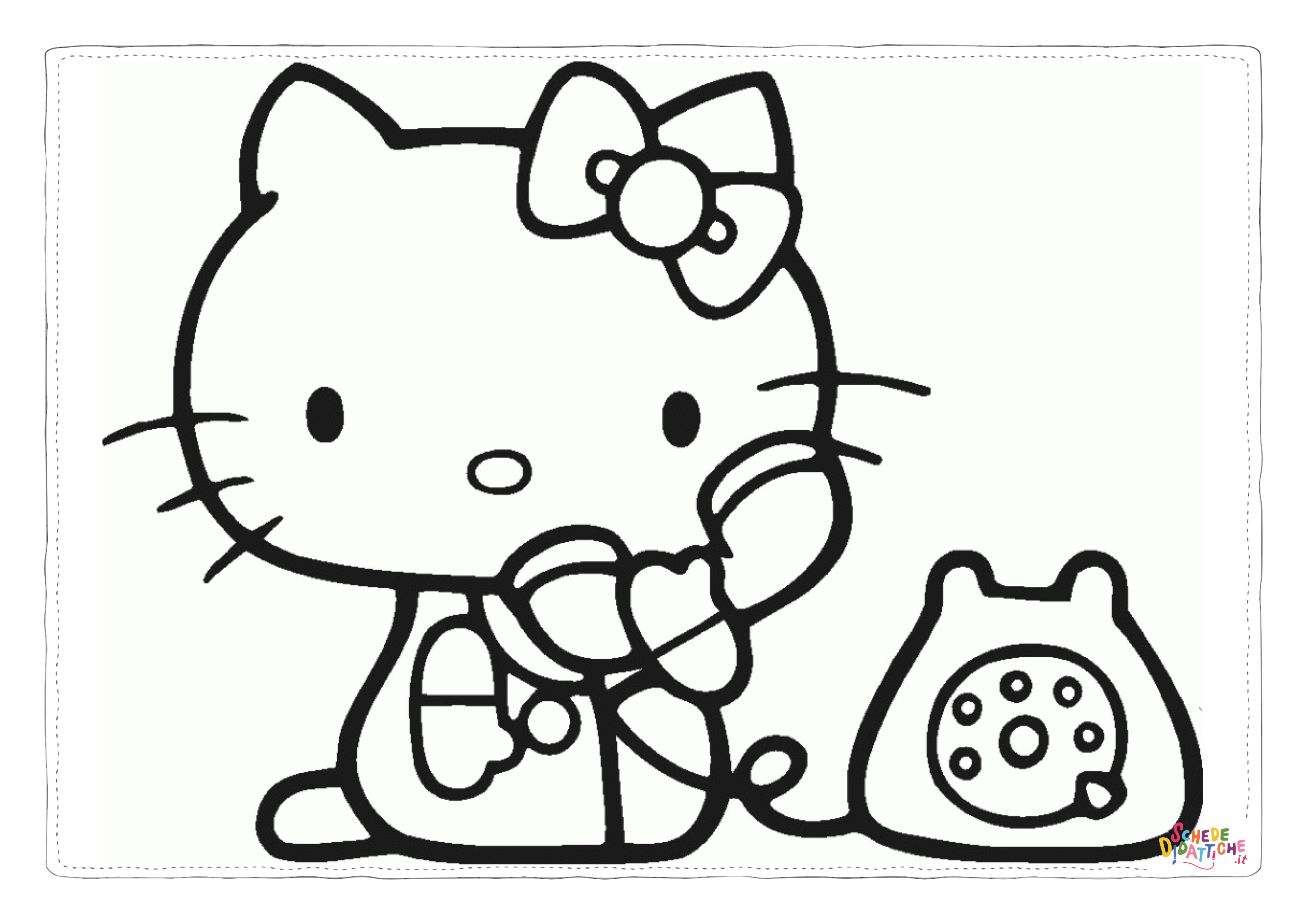 Disegno "Disegno di Hello Kitty da stampare e colorare 38" Disegno di Hello Kitty da stampare e colorare 38
