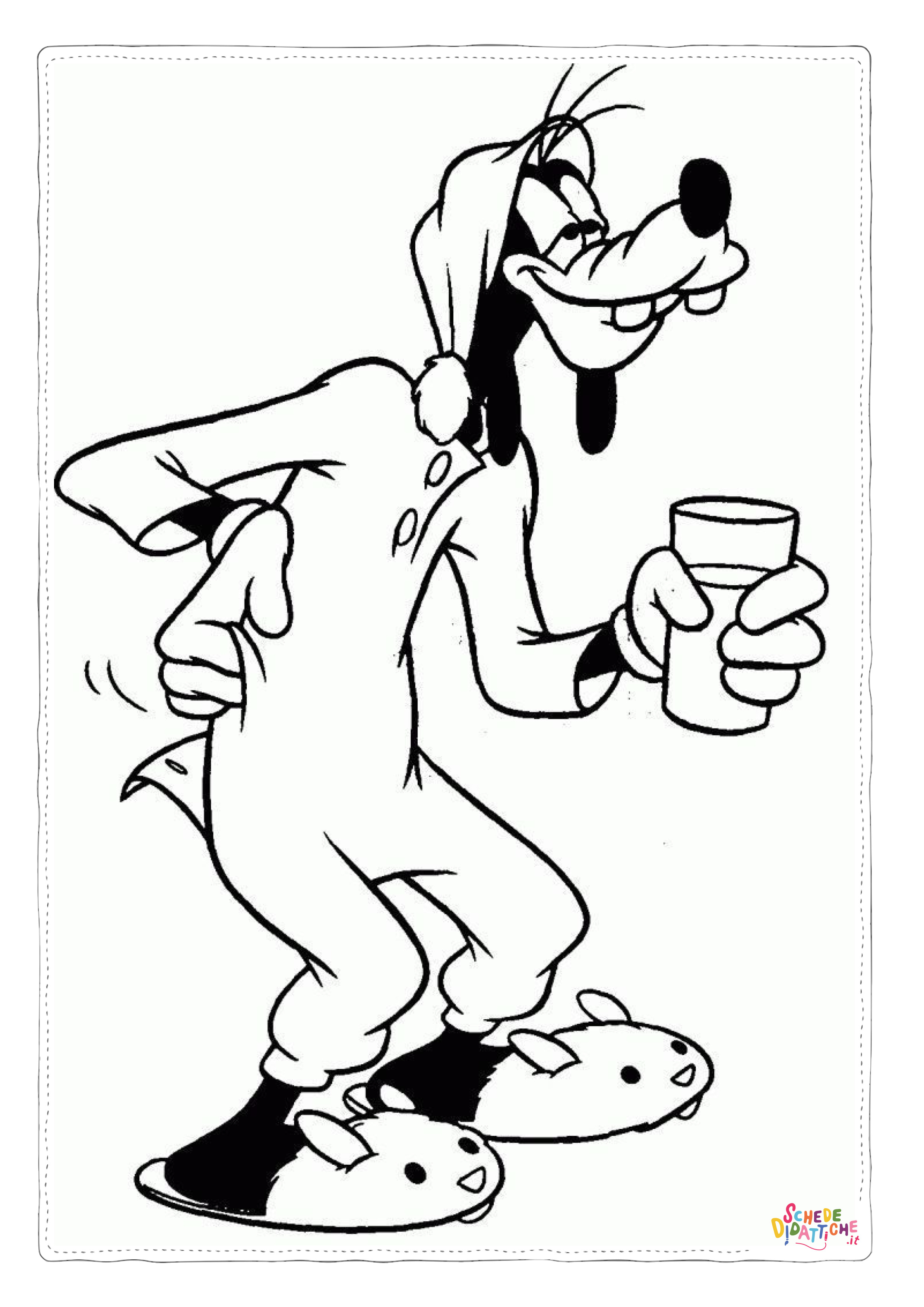 Disegno "Disegno di Pippo da stampare e colorare 77" Disegno di Pippo da stampare e colorare 77