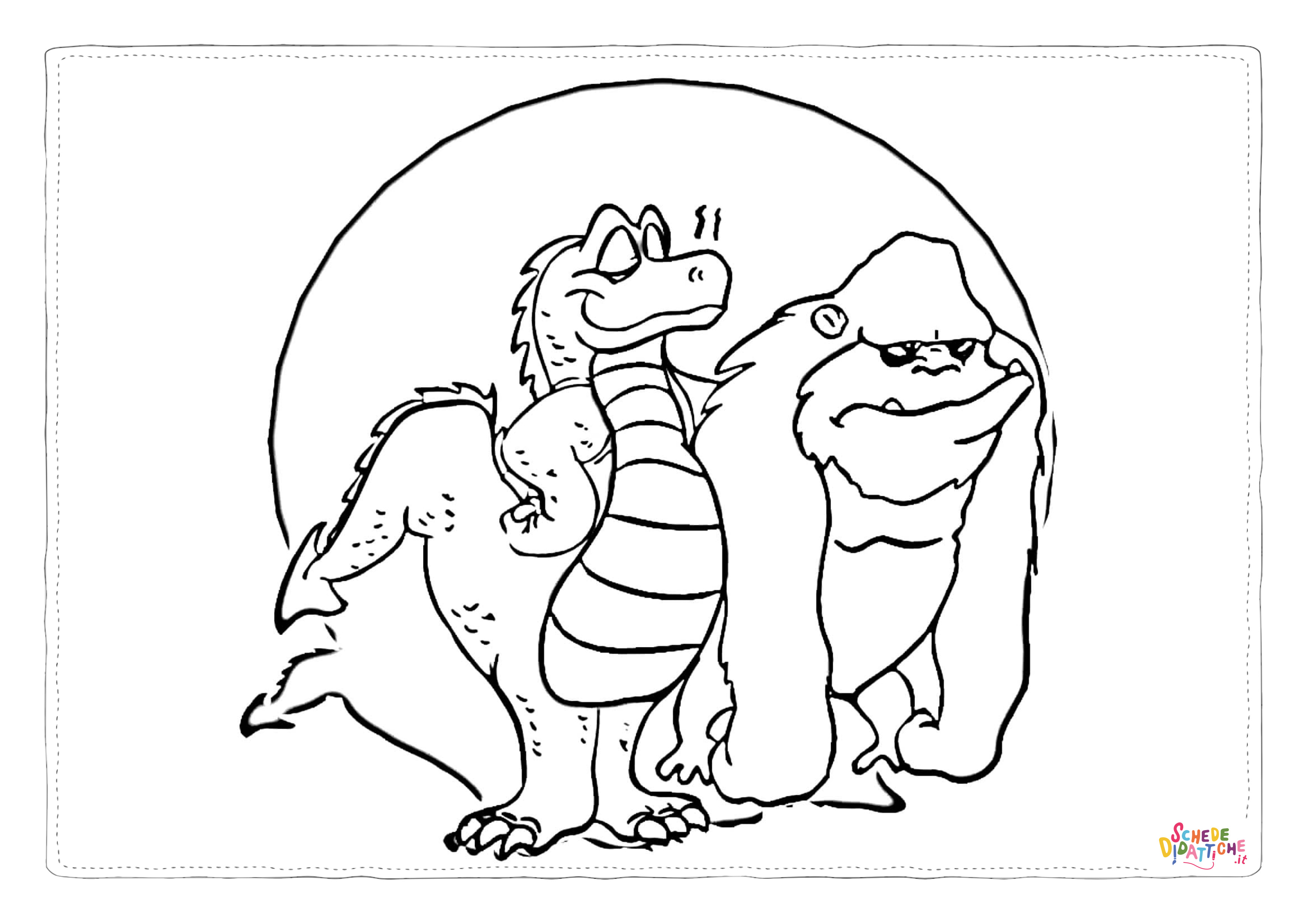 Disegno di Godzilla da stampare e colorare 27