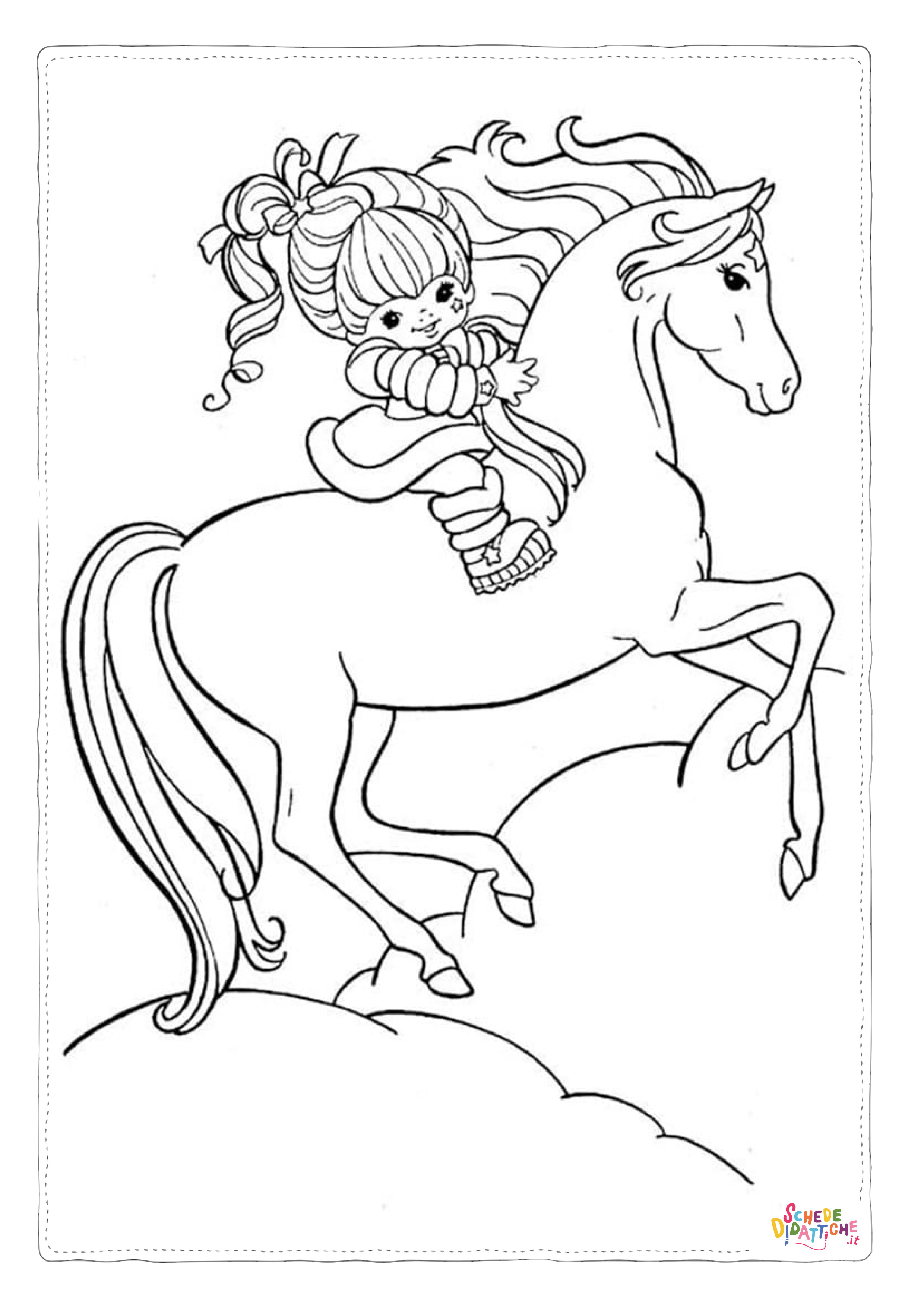 Disegno "Disegno di cavallo da stampare e colorare 140" Disegno di cavallo da stampare e colorare 140