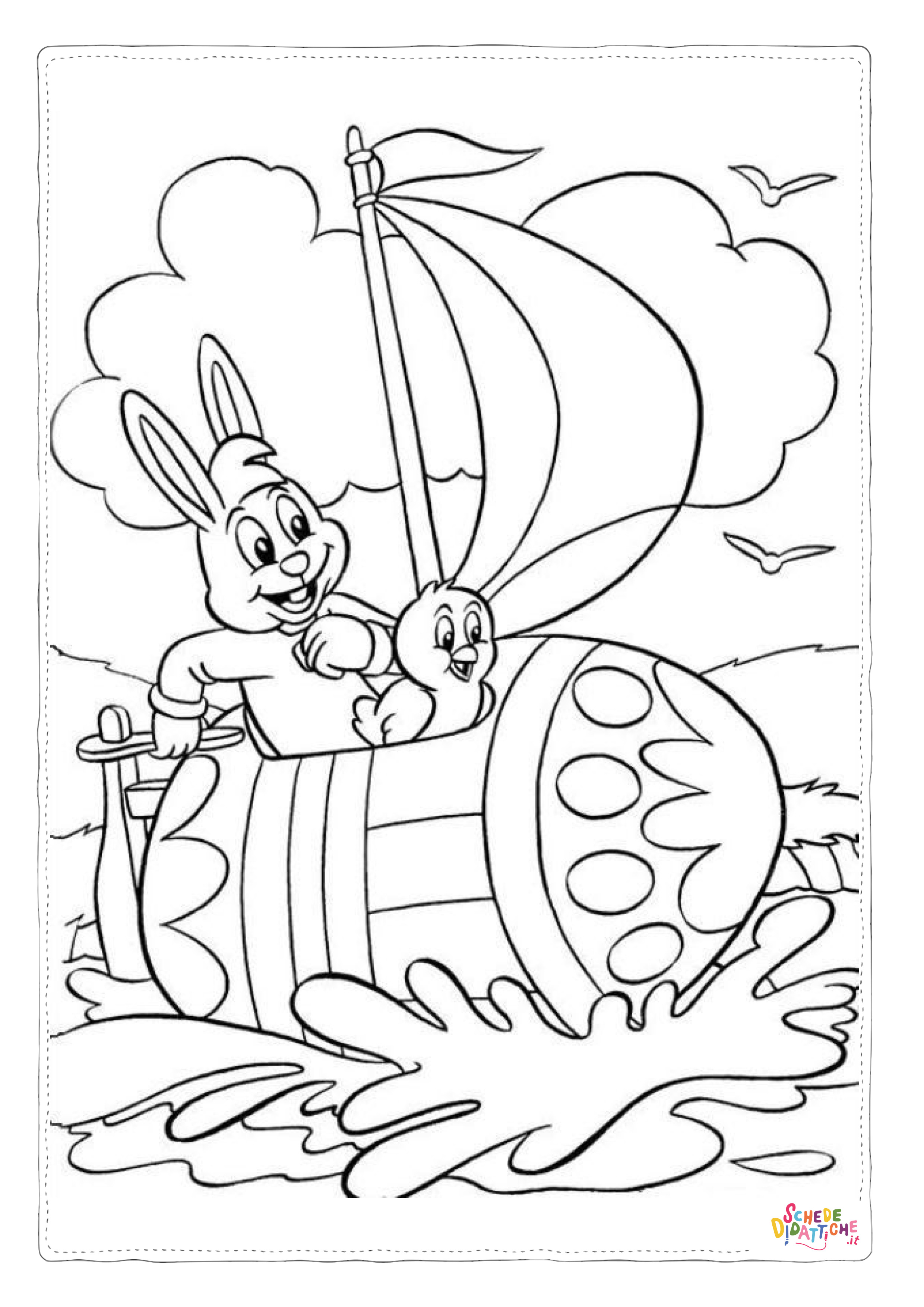 Disegno "Disegno di uovo di Pasqua da stampare e colorare 274" Disegno di uovo di Pasqua da stampare e colorare 274