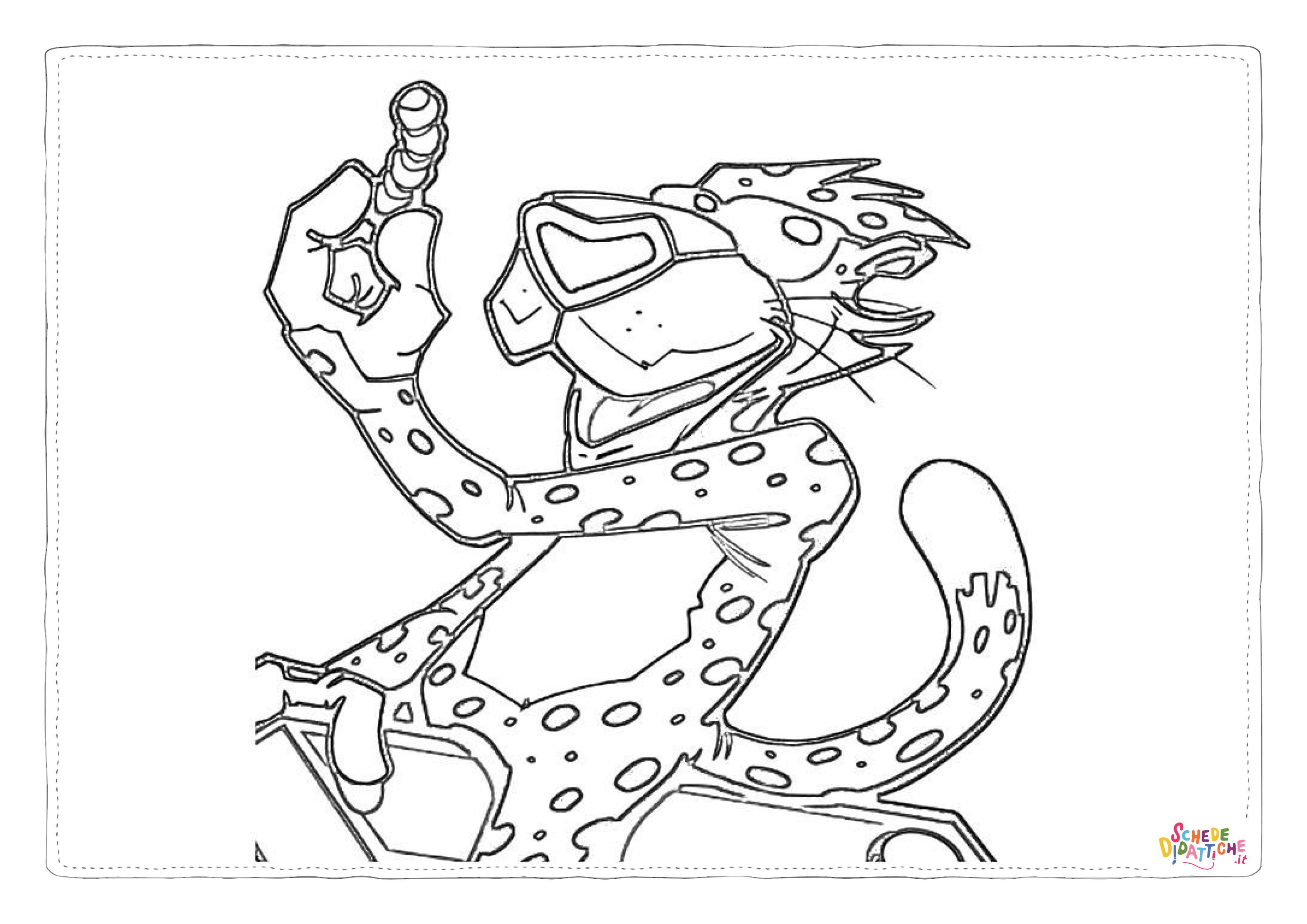 Disegno di leopardo da stampare e colorare 20
