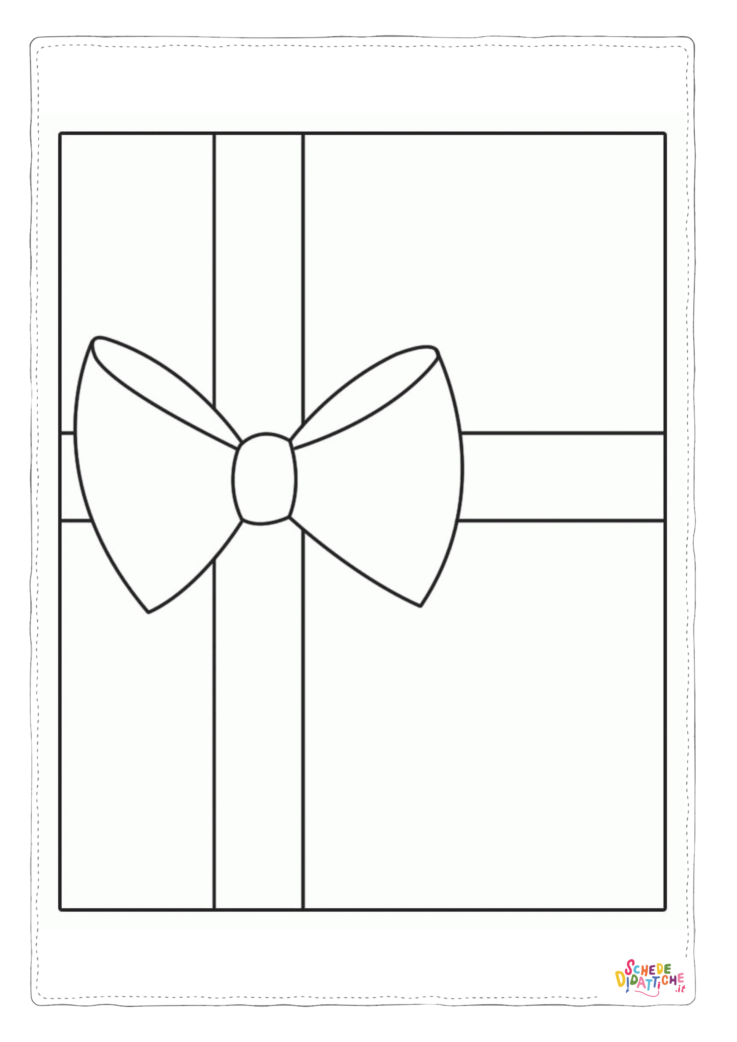 Disegno "Disegno di regalo da stampare e colorare 23" Disegno di regalo da stampare e colorare 23