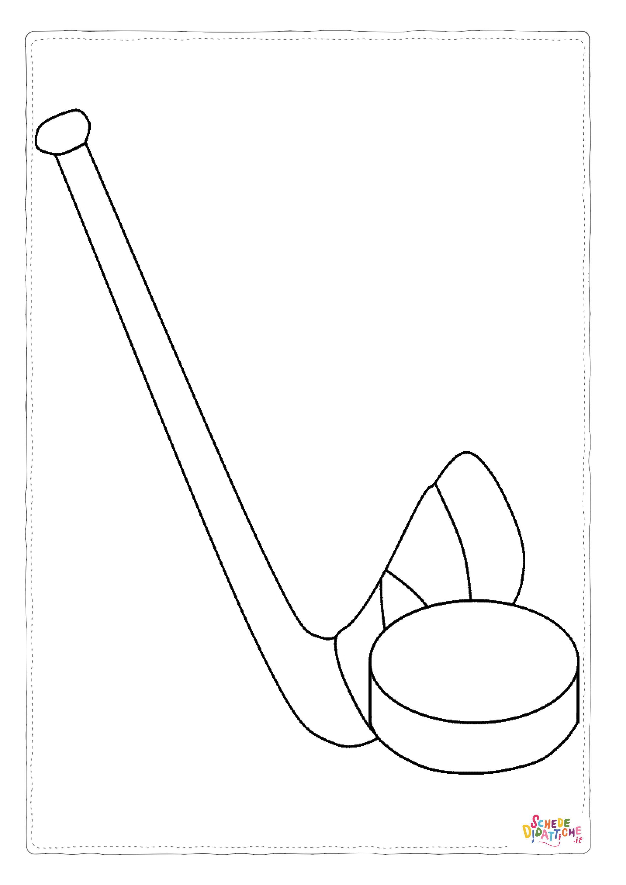 Disegno di hockey da stampare e colorare 19