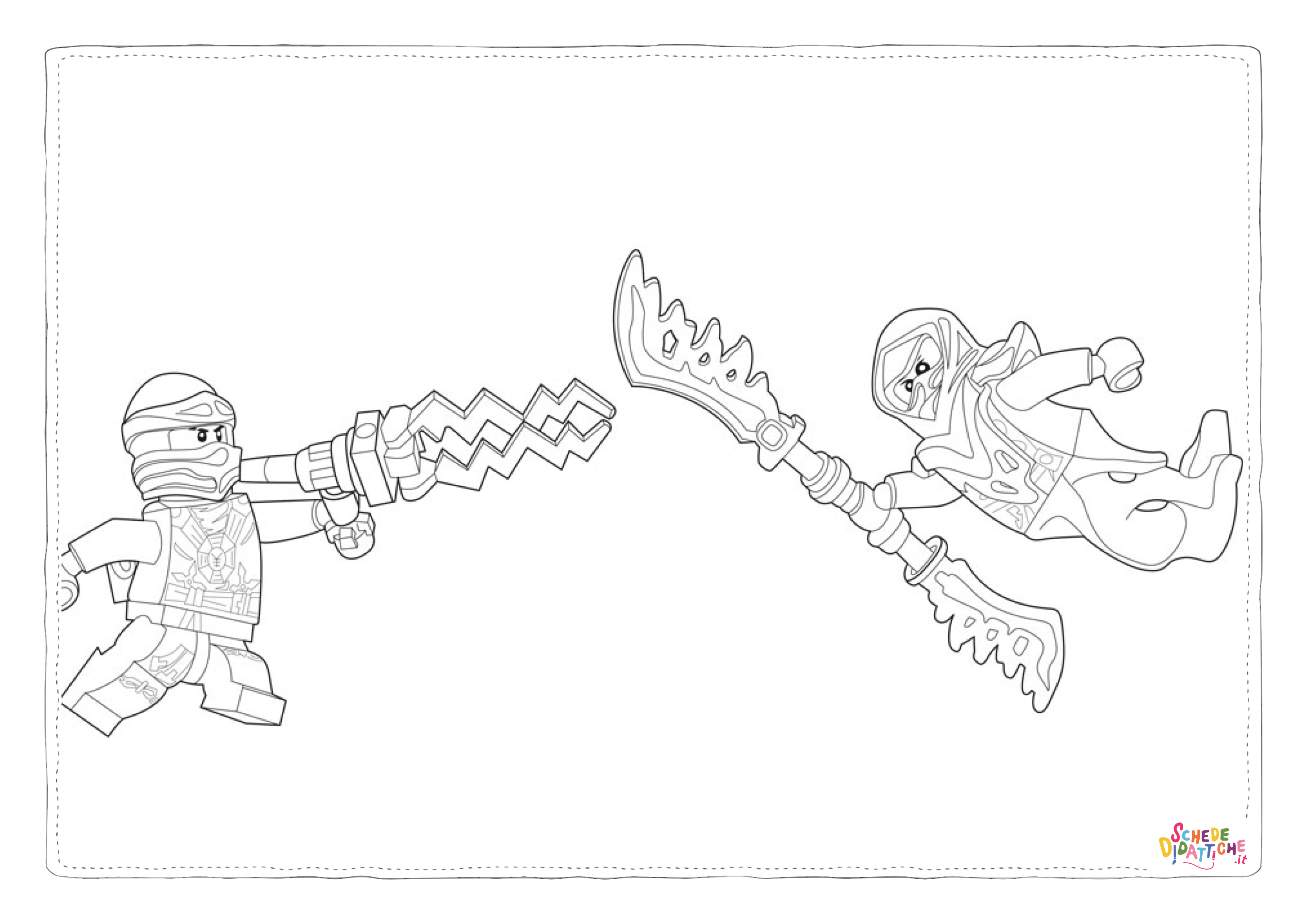 Disegno di Ninja Go da stampare e colorare 5