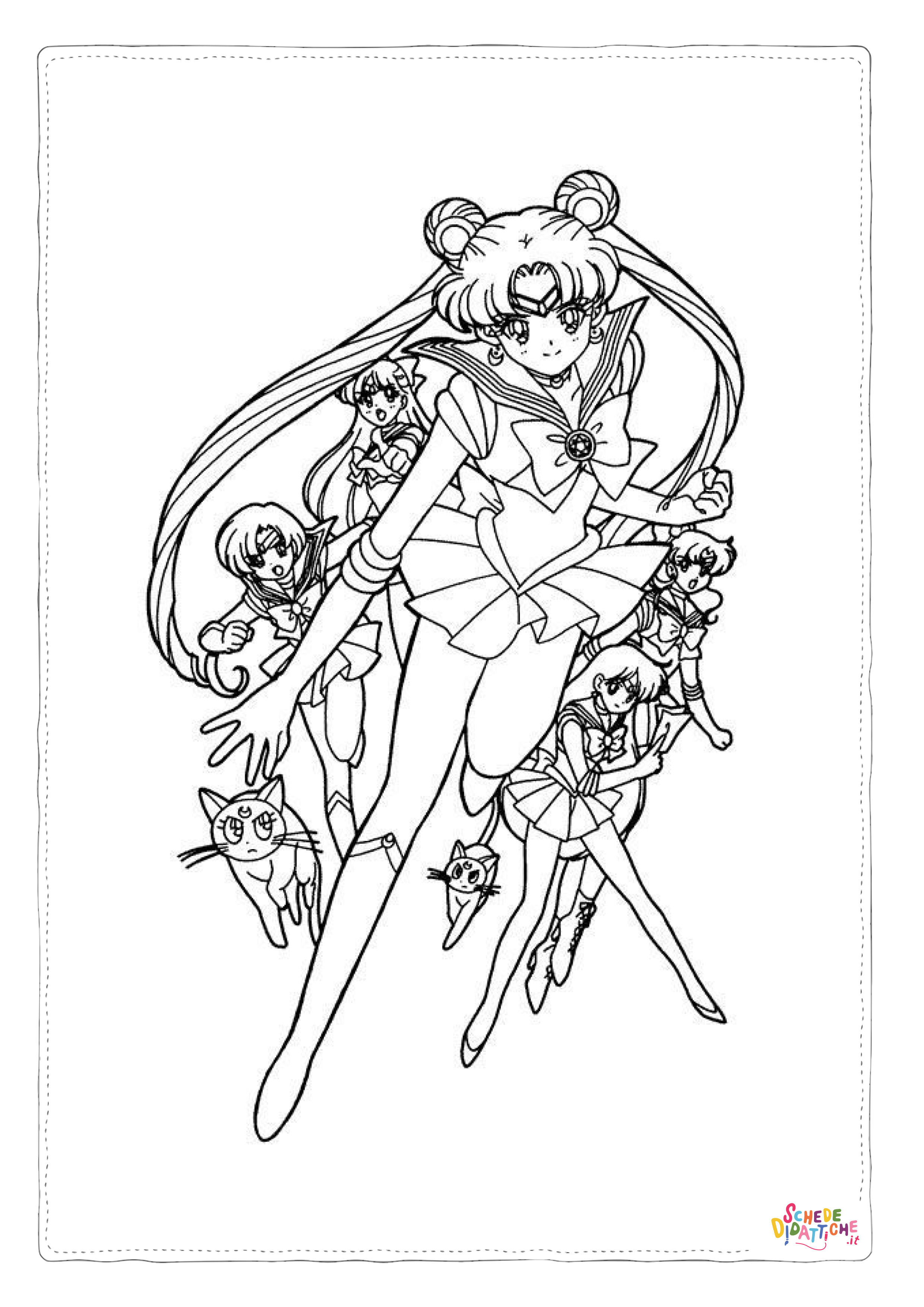 Disegno di Sailor Moon da stampare e colorare 54
