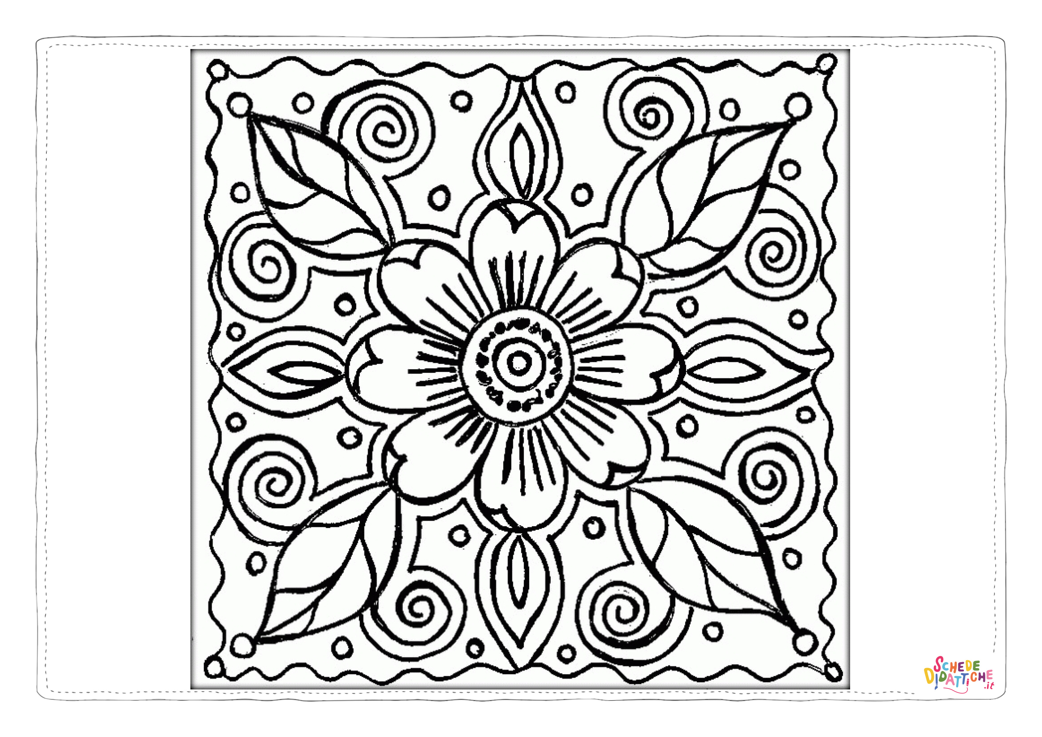 Disegno "Disegno di mandala da stampare e colorare 1161" Disegno di mandala da stampare e colorare 1161
