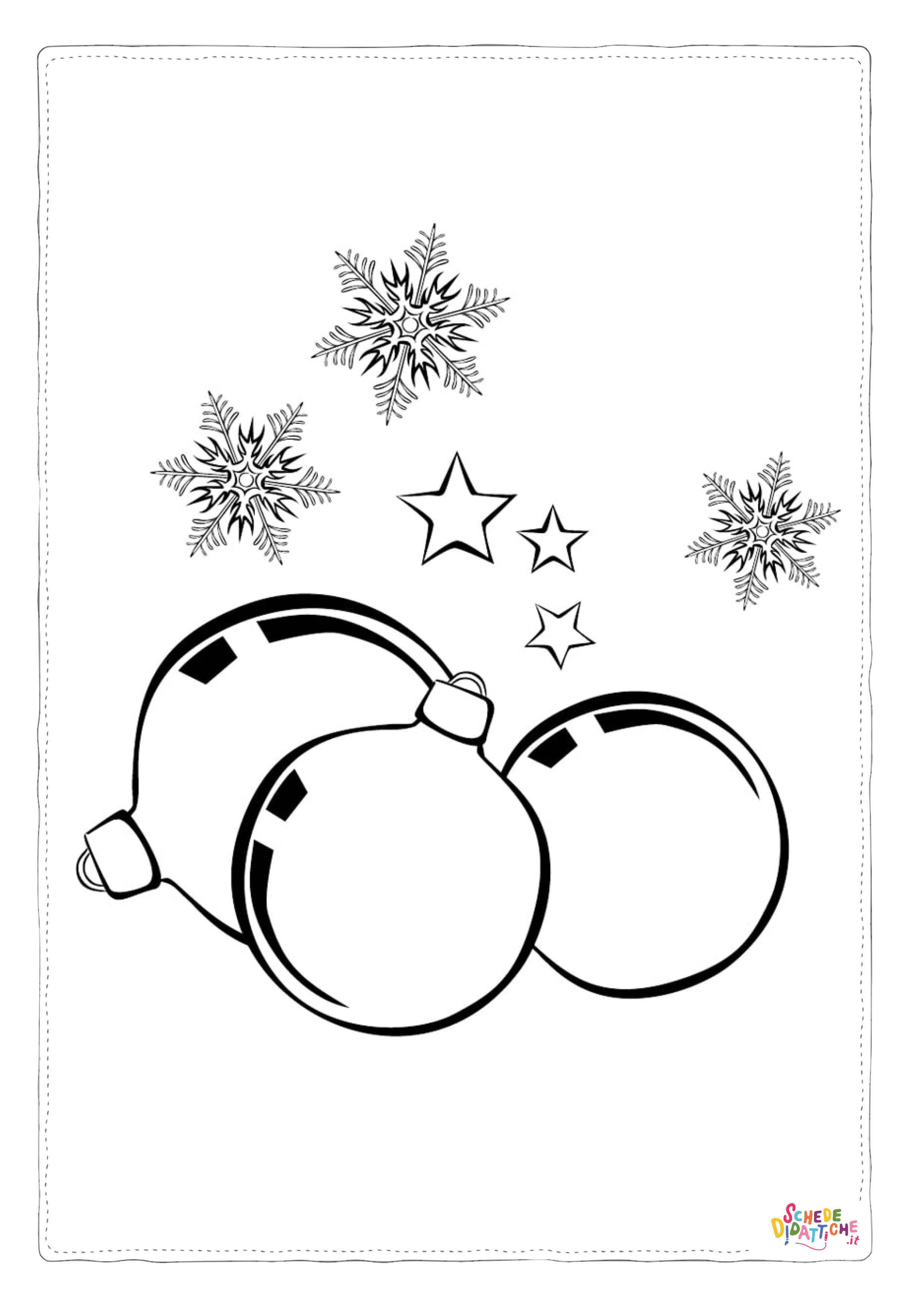 Disegno "Disegno di palla di Natale da stampare e colorare 41" Disegno di palla di Natale da stampare e colorare 41
