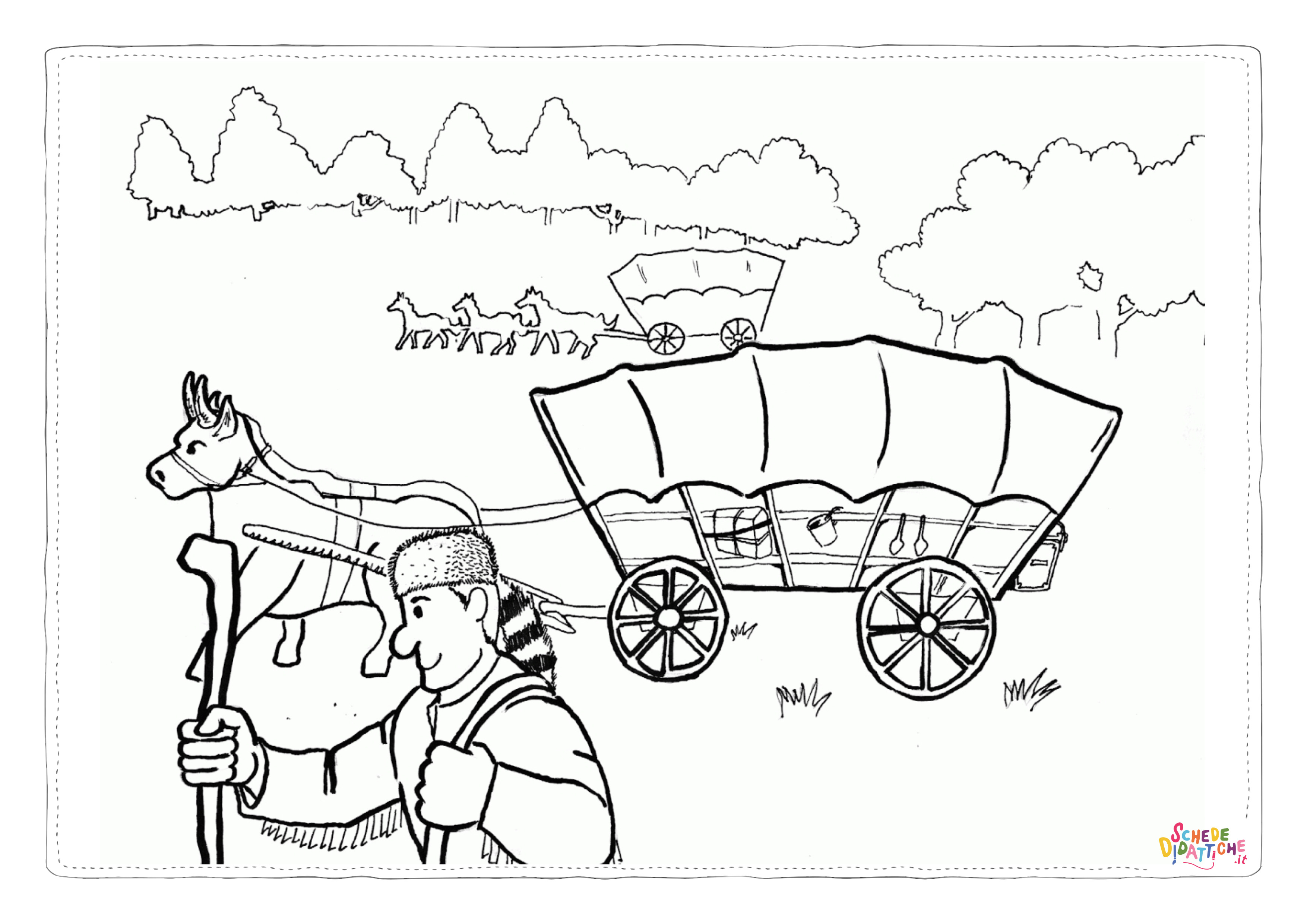 Disegno "Disegno di il selvaggio west da stampare e colorare 14" Disegno di il selvaggio west da stampare e colorare 14