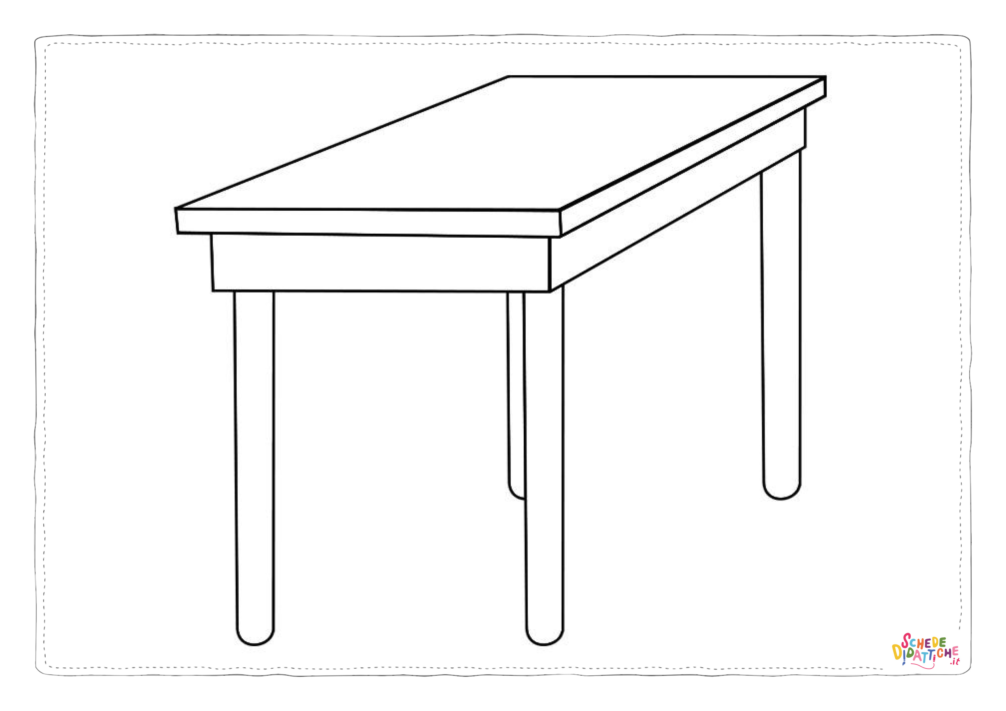 Disegno "Disegno di arredamento da stampare e colorare 14" Disegno di arredamento da stampare e colorare 14