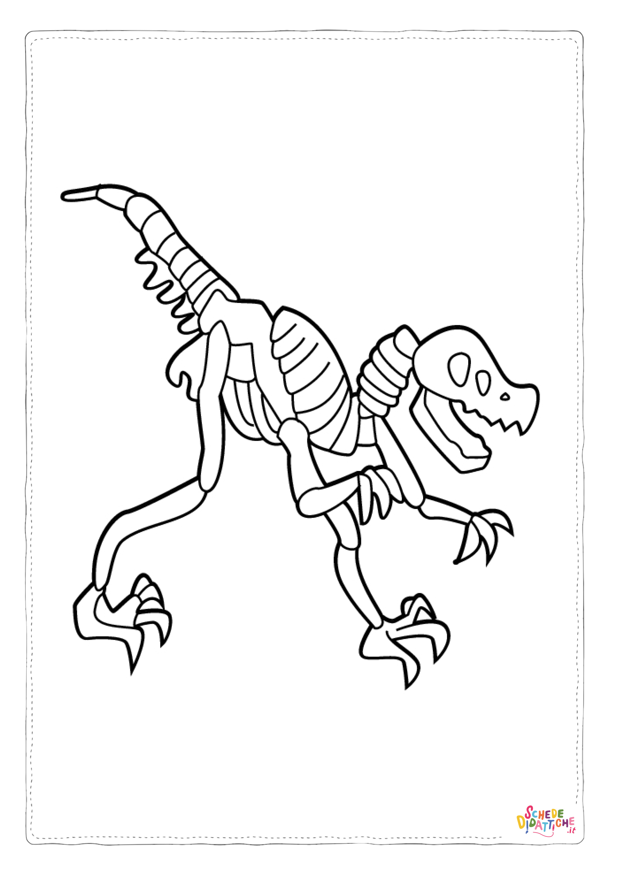 Disegno "Disegno di Tirannosauro da stampare e colorare 52" Disegno di Tirannosauro da stampare e colorare 52