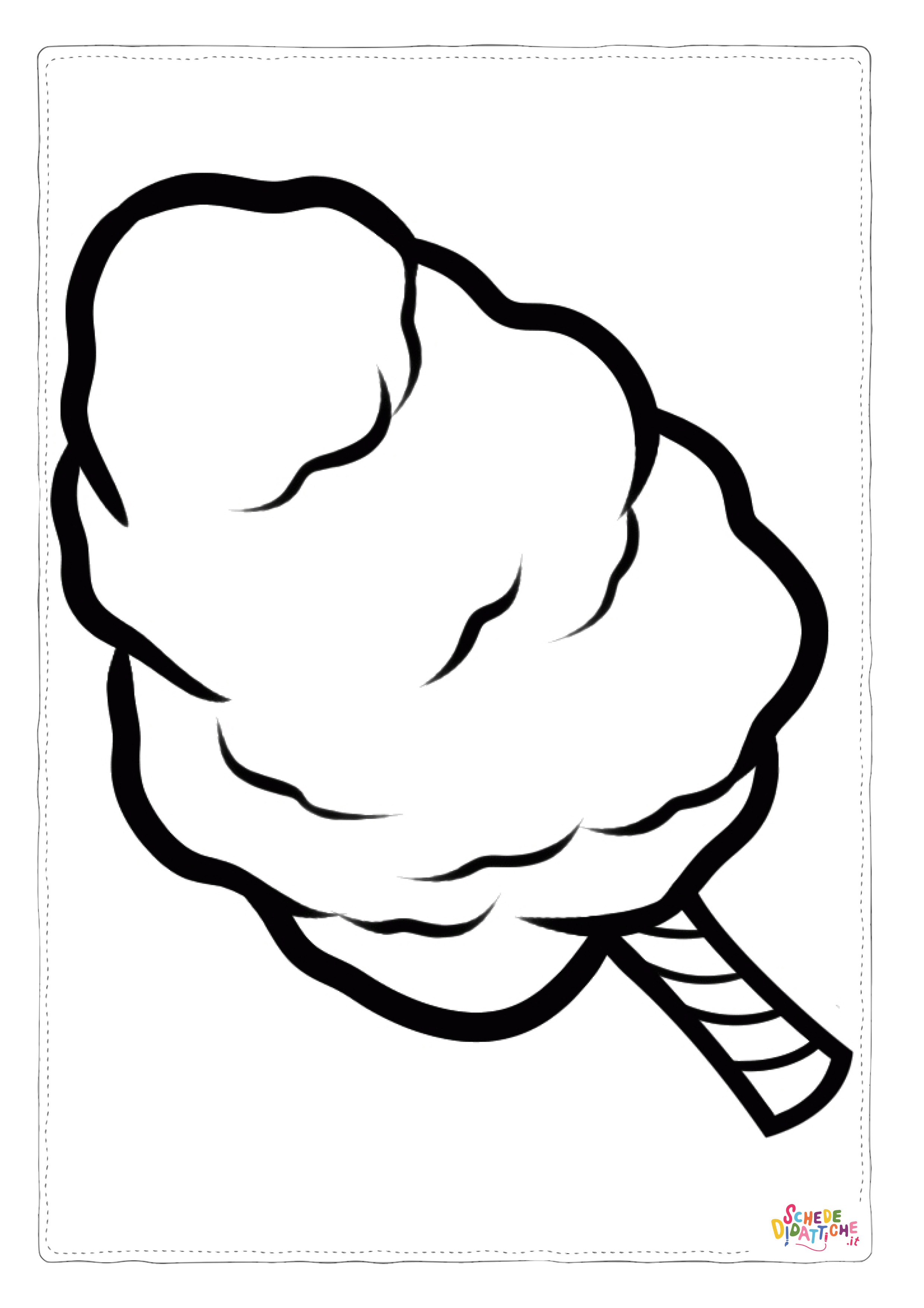 Disegno di gelato da stampare e colorare 2