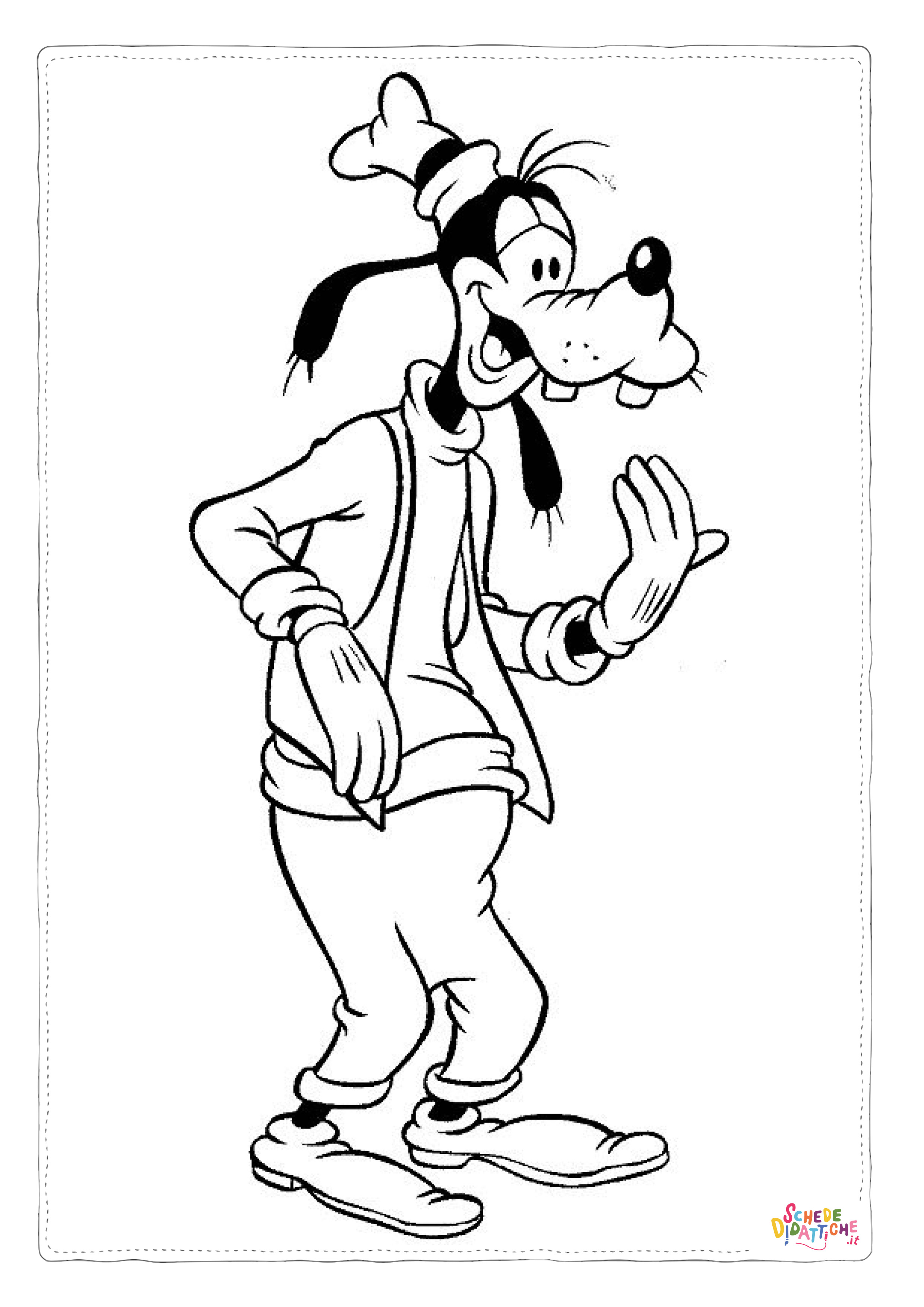 Disegno "Disegno di Pippo da stampare e colorare 48" Disegno di Pippo da stampare e colorare 48
