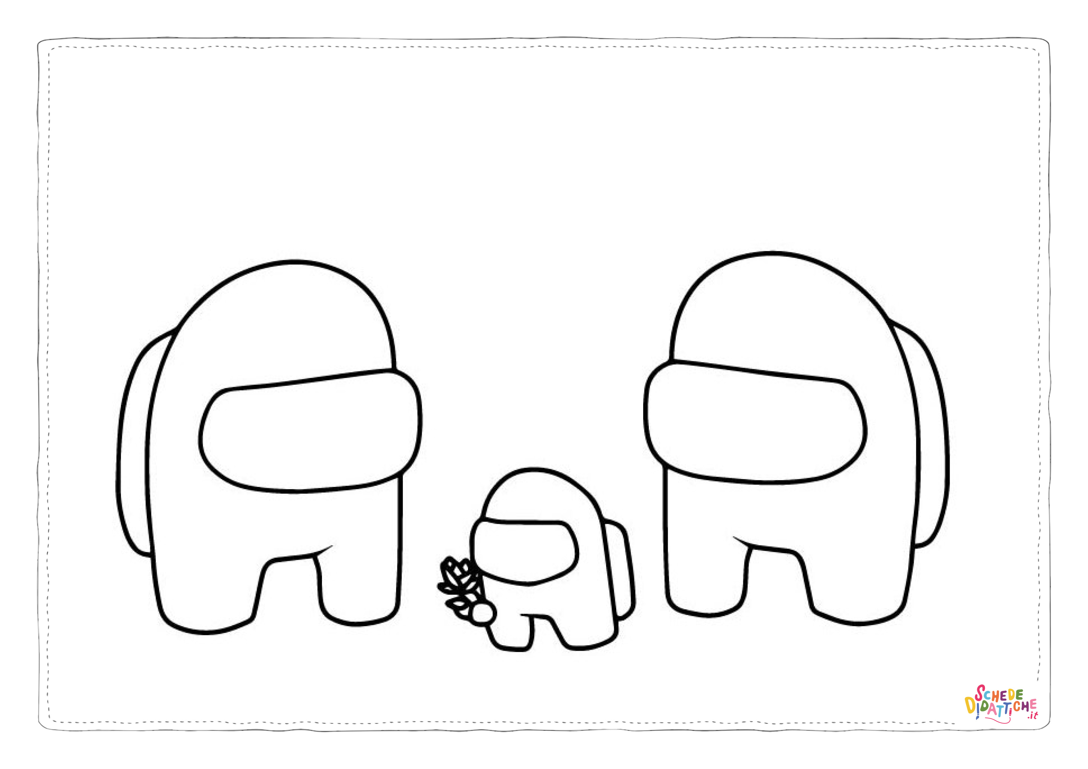Disegno di Among us da stampare e colorare 12
