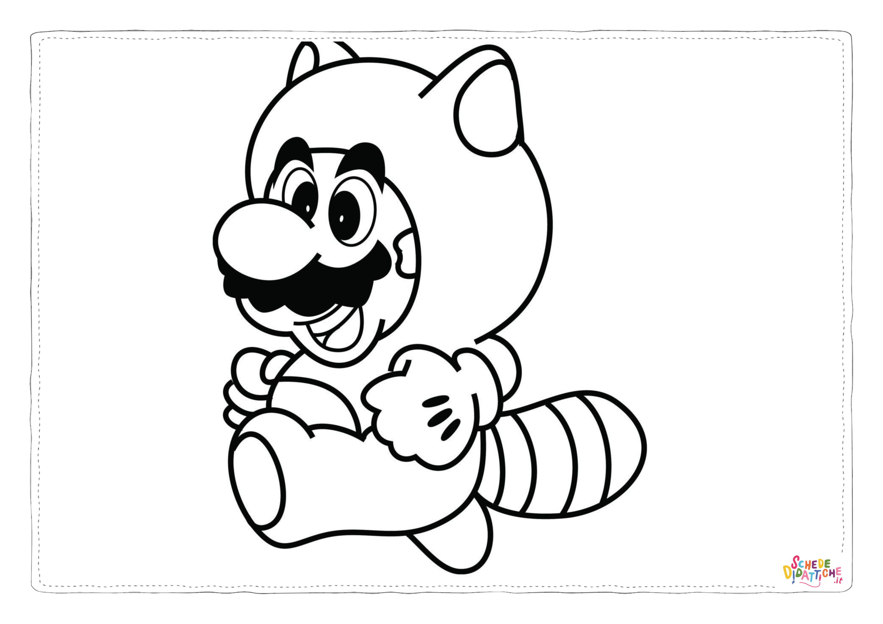 Disegno "Disegno di Super Mario da stampare e colorare 22" Disegno di Super Mario da stampare e colorare 22