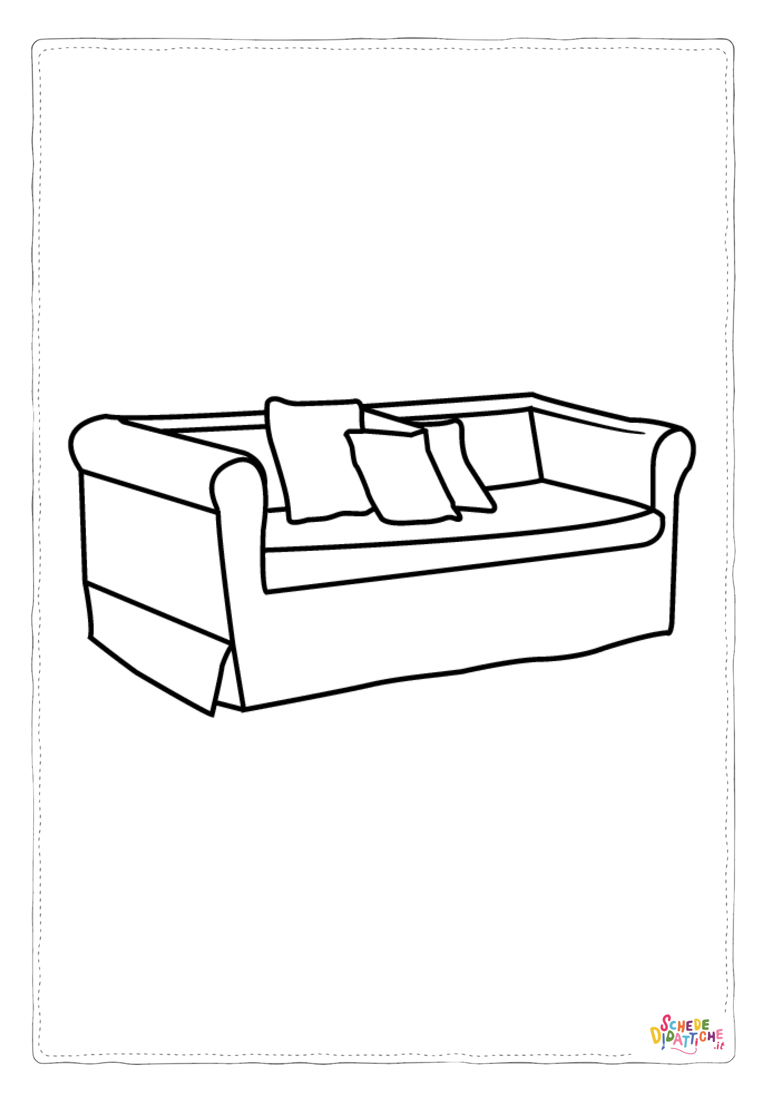 Disegno "Disegno di arredamento da stampare e colorare 17" Disegno di arredamento da stampare e colorare 17