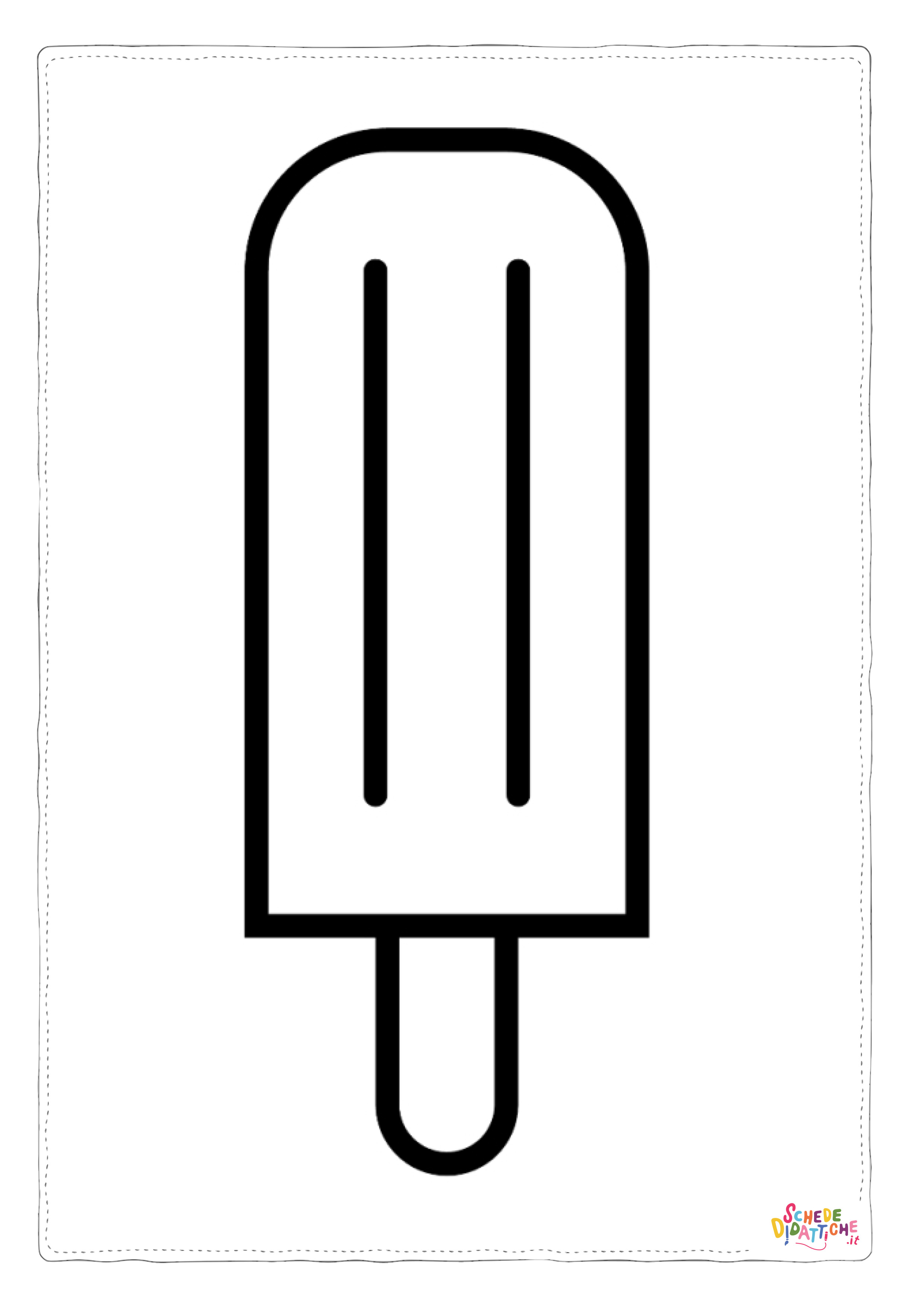 Disegno di ghiacciolo da stampare e colorare 9