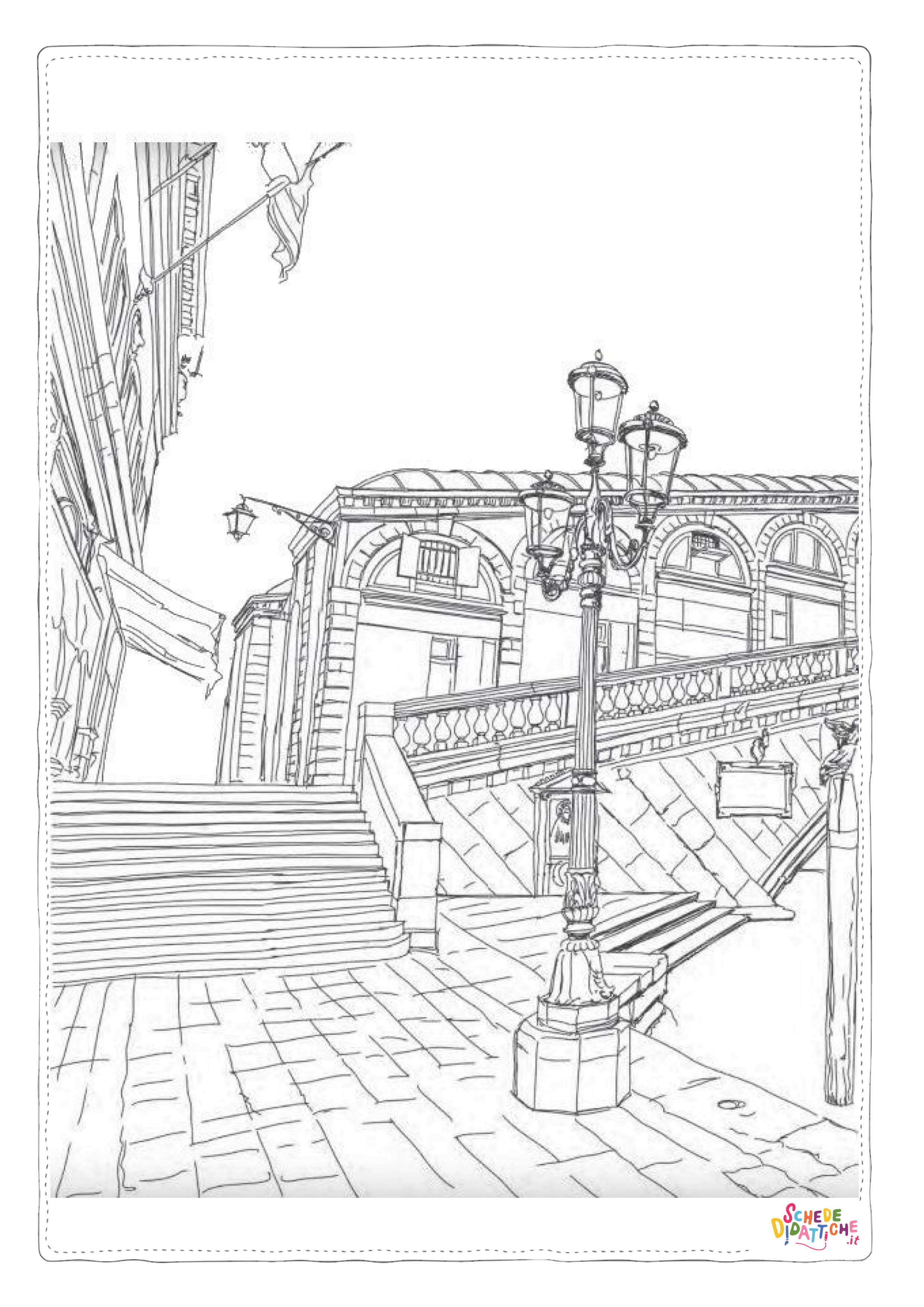 Disegno "Disegno di monumento famoso da stampare e colorare 64" Disegno di monumento famoso da stampare e colorare 64