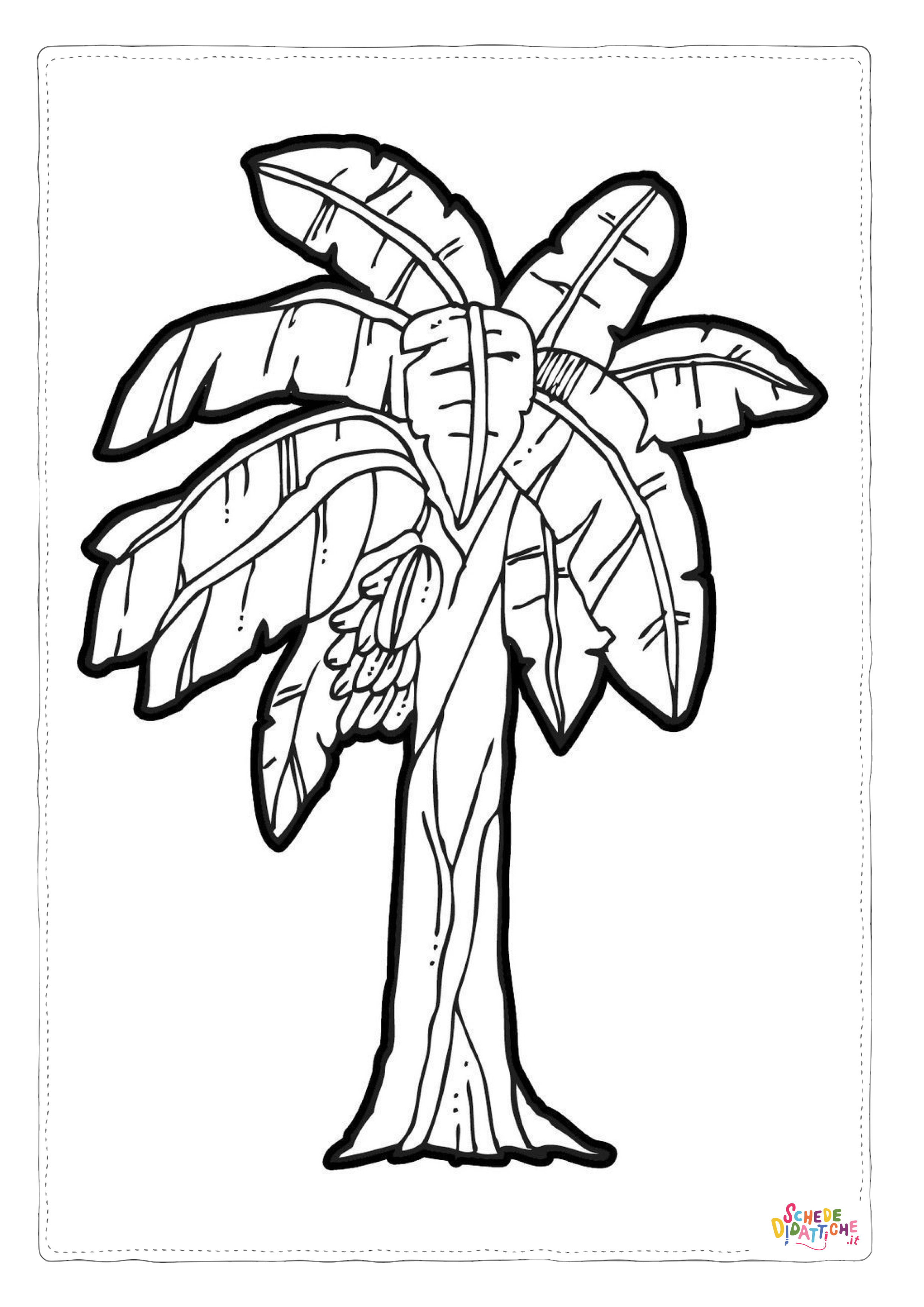 Disegno di albero da stampare e colorare 129