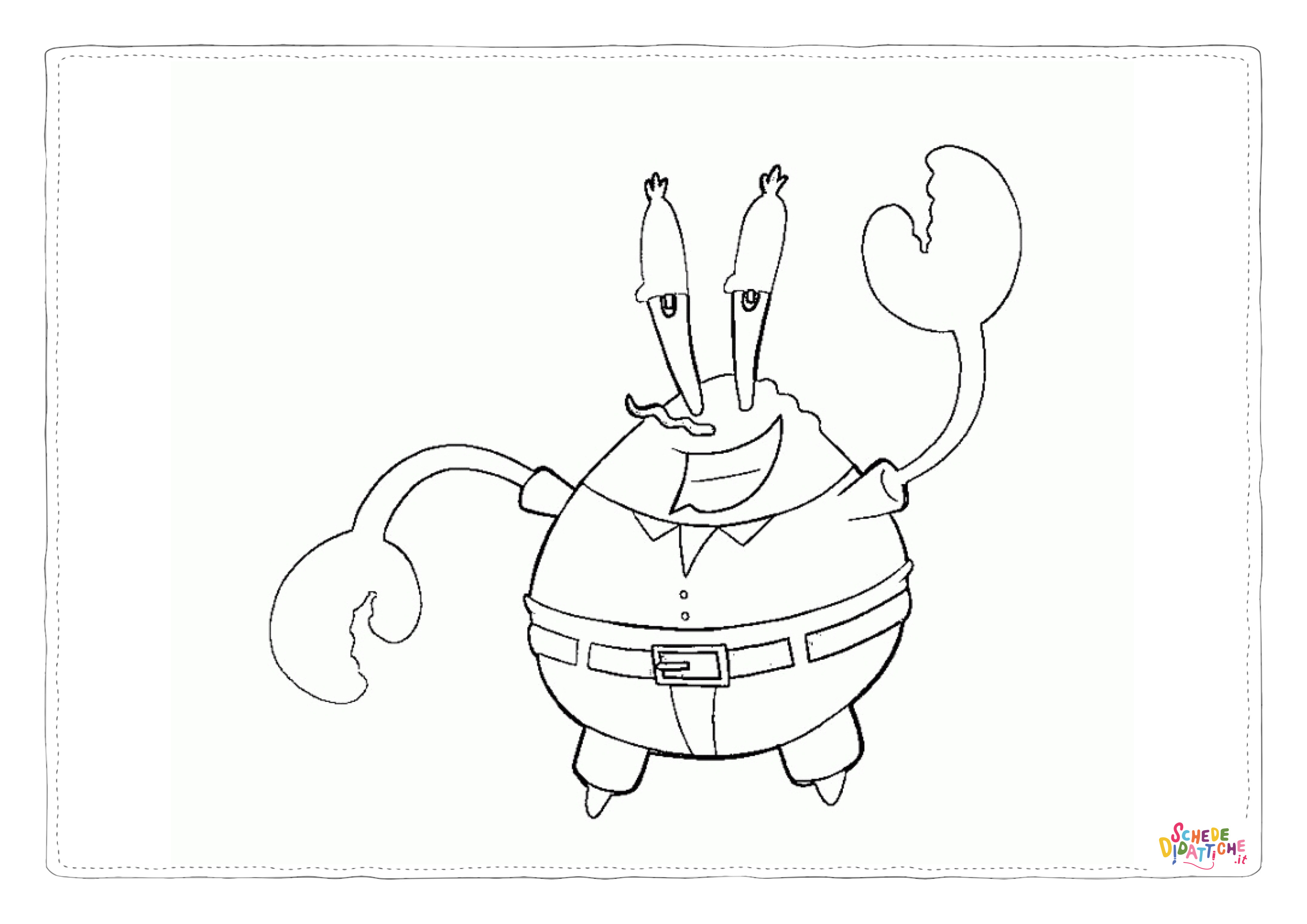 Disegno "Disegno di Spongebob da stampare e colorare 64" Disegno di Spongebob da stampare e colorare 64