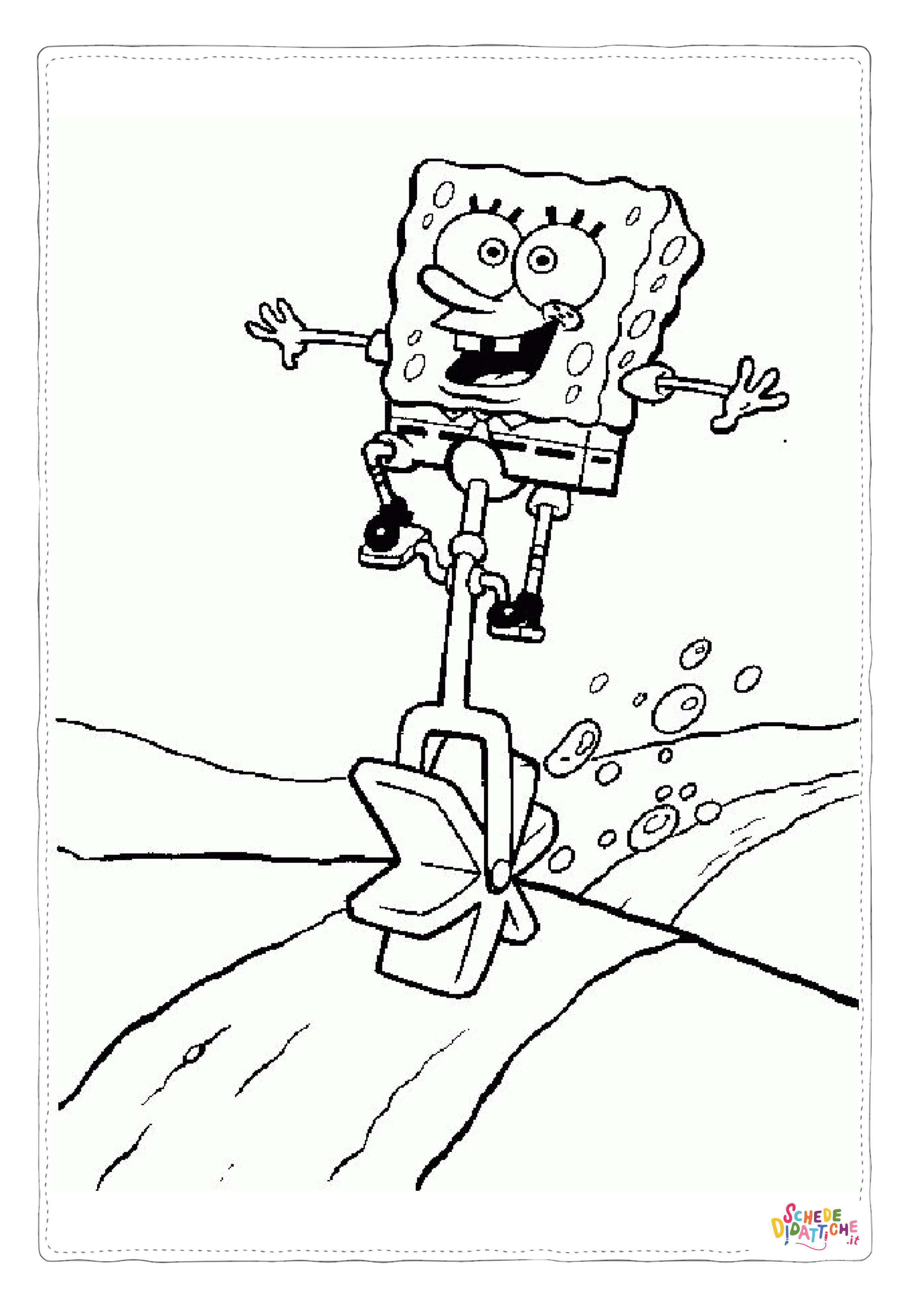 Disegno di Spongebob da stampare e colorare 58