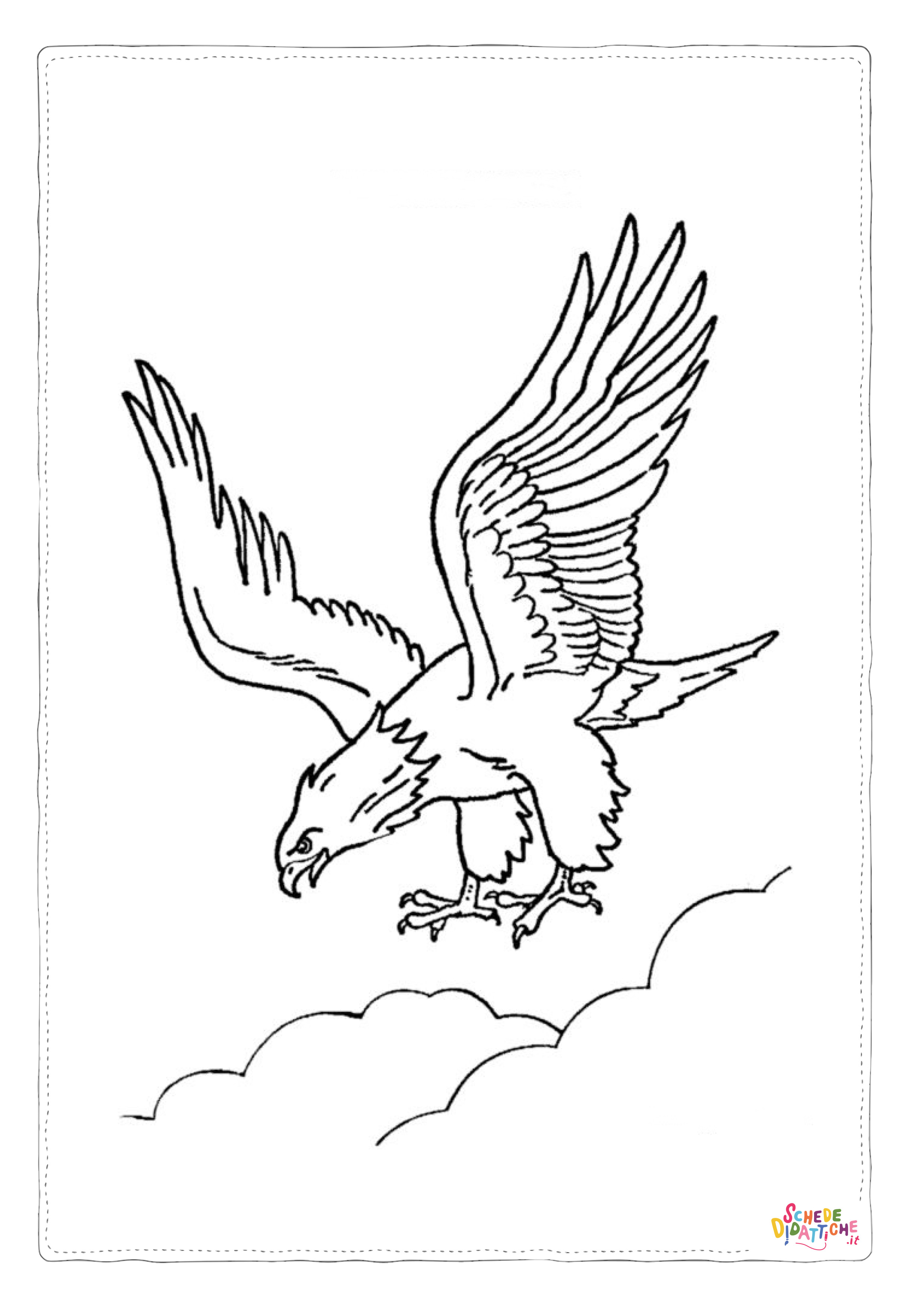 Disegno "Disegno di aquila da stampare e colorare 14" Disegno di aquila da stampare e colorare 14