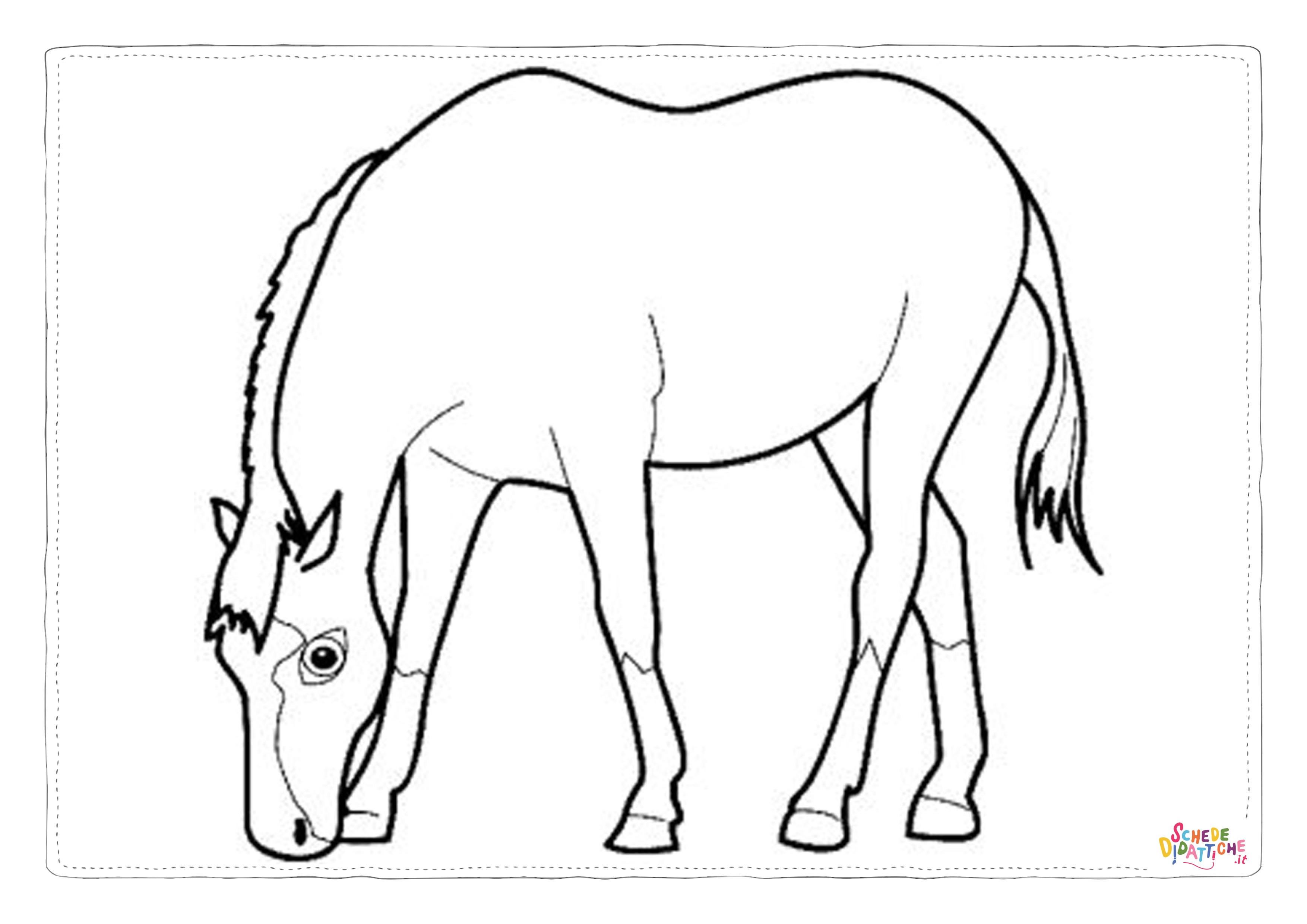 Disegno "Disegno di cavallo da stampare e colorare 60" Disegno di cavallo da stampare e colorare 60