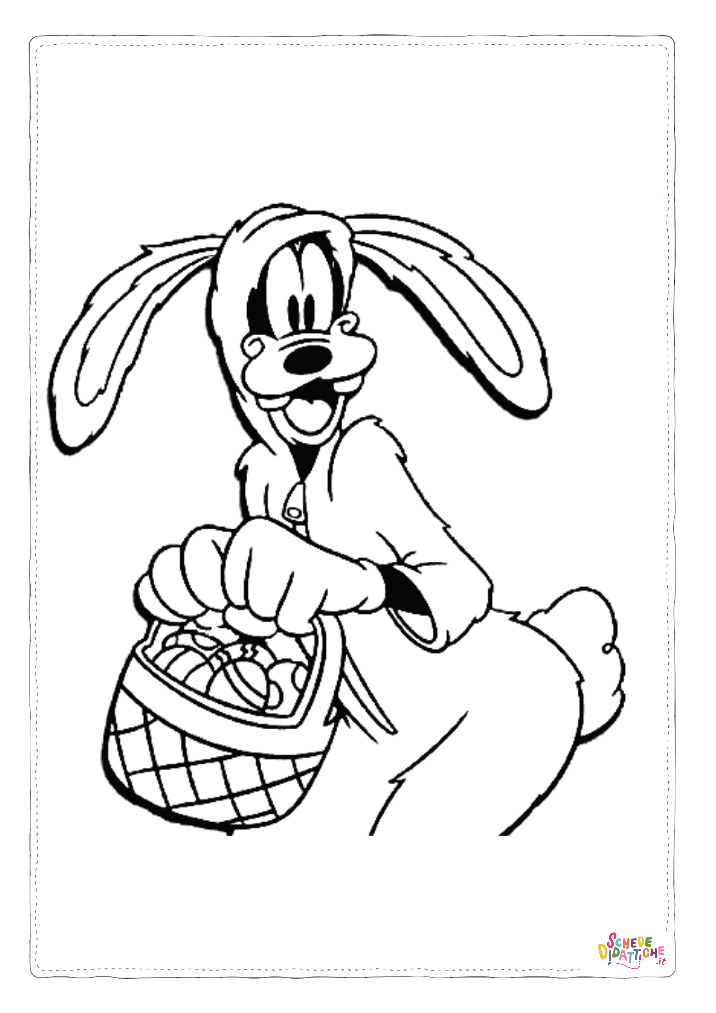 Disegno "Disegno di Pippo da stampare e colorare 13" Disegno di Pippo da stampare e colorare 13