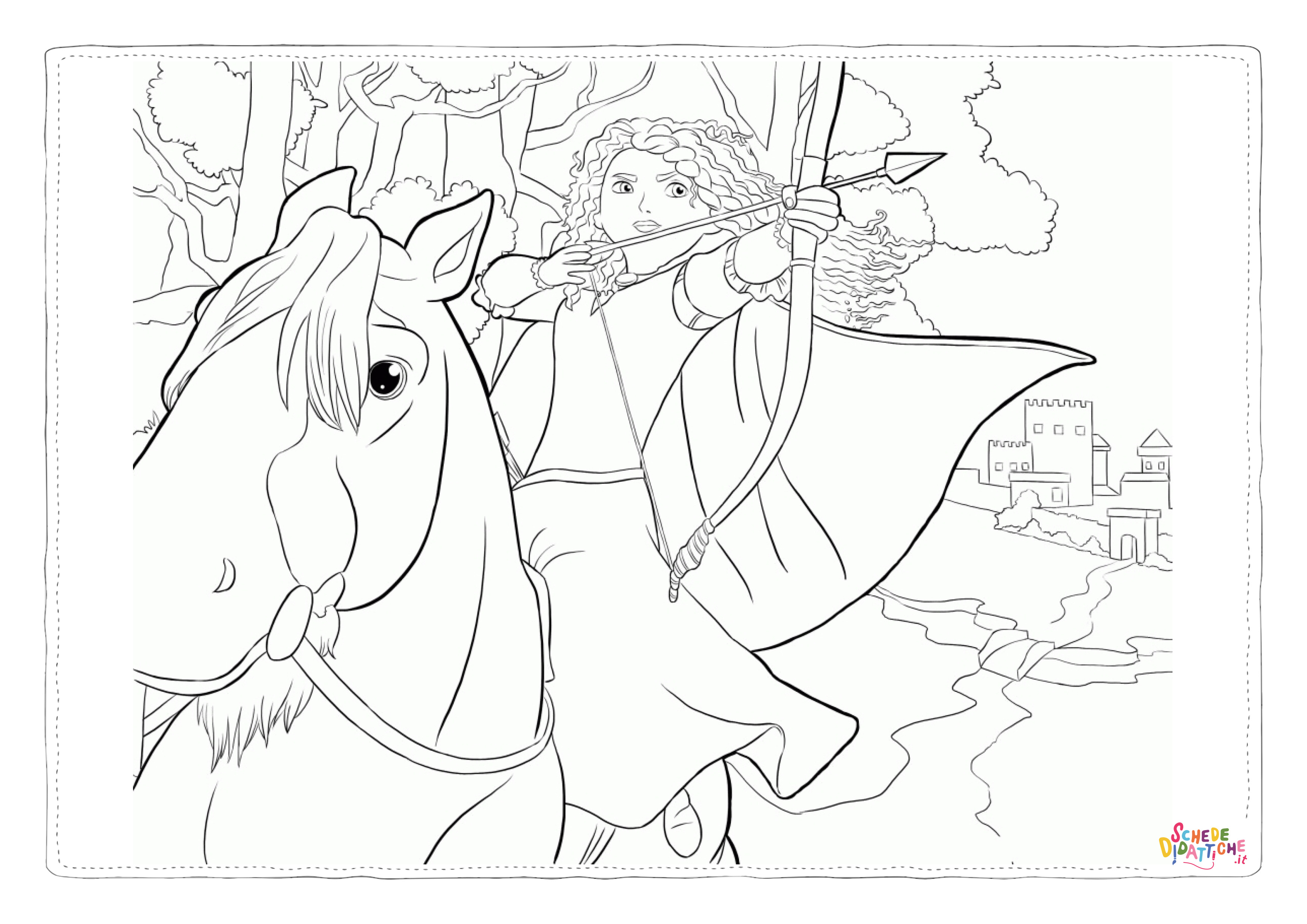 Disegno di The Brave da stampare e colorare 2
