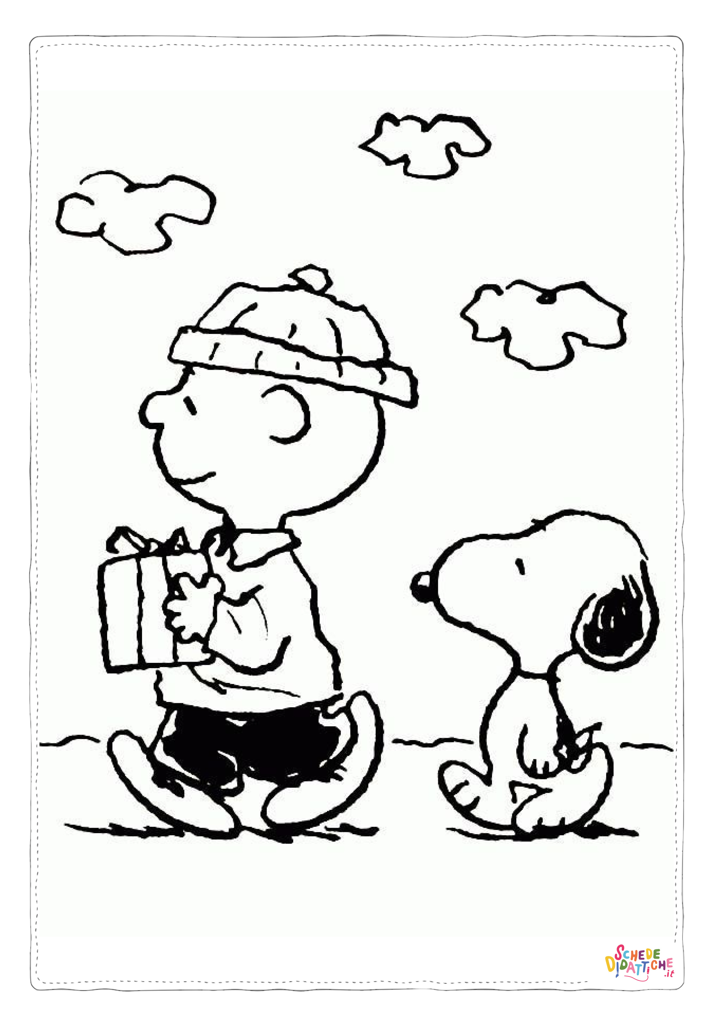 Disegno "Disegno di Snoopy da stampare e colorare 63" Disegno di Snoopy da stampare e colorare 63