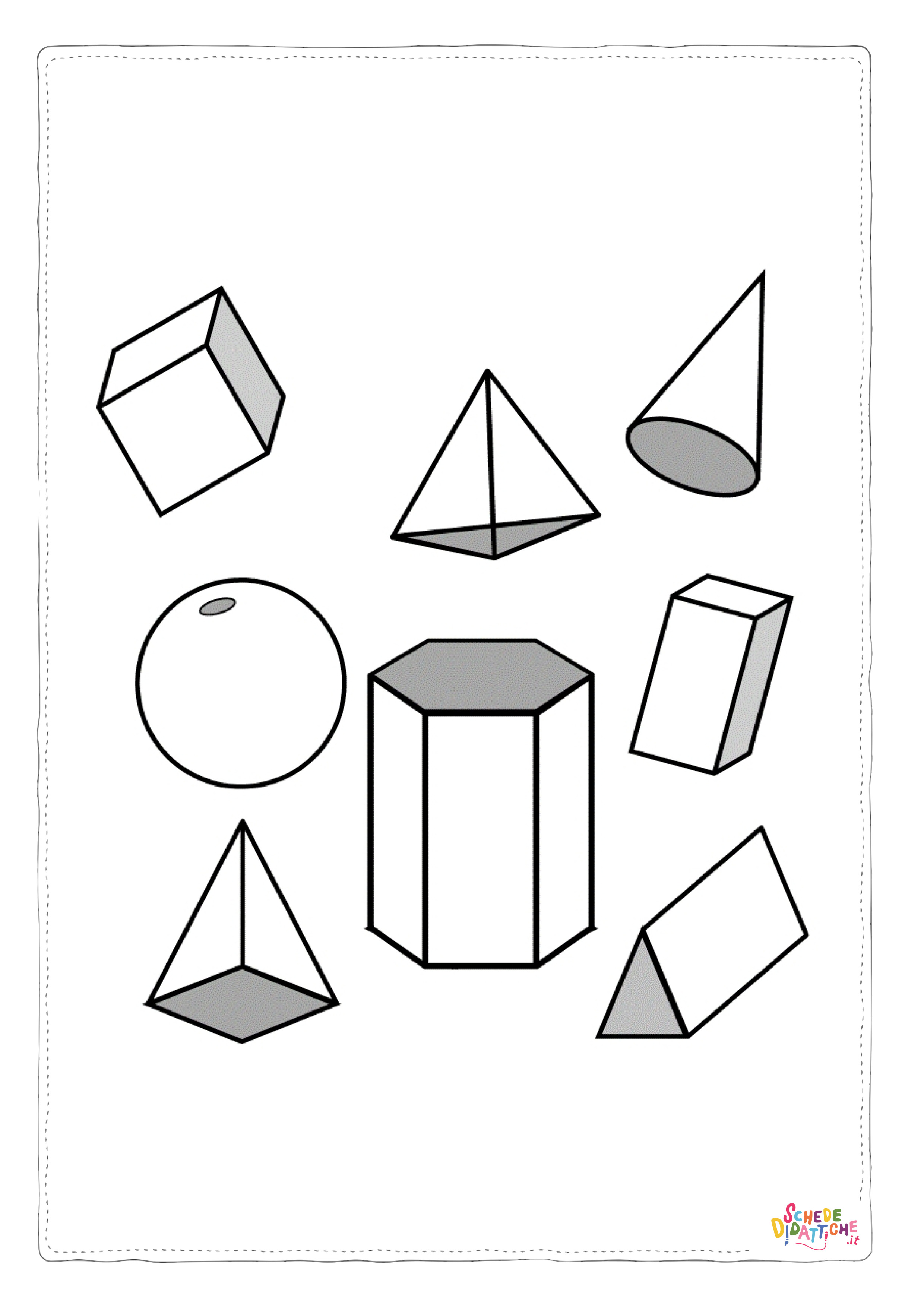 Disegno "Disegno di forma geometrica da stampare e colorare 2" Disegno di forma geometrica da stampare e colorare 2