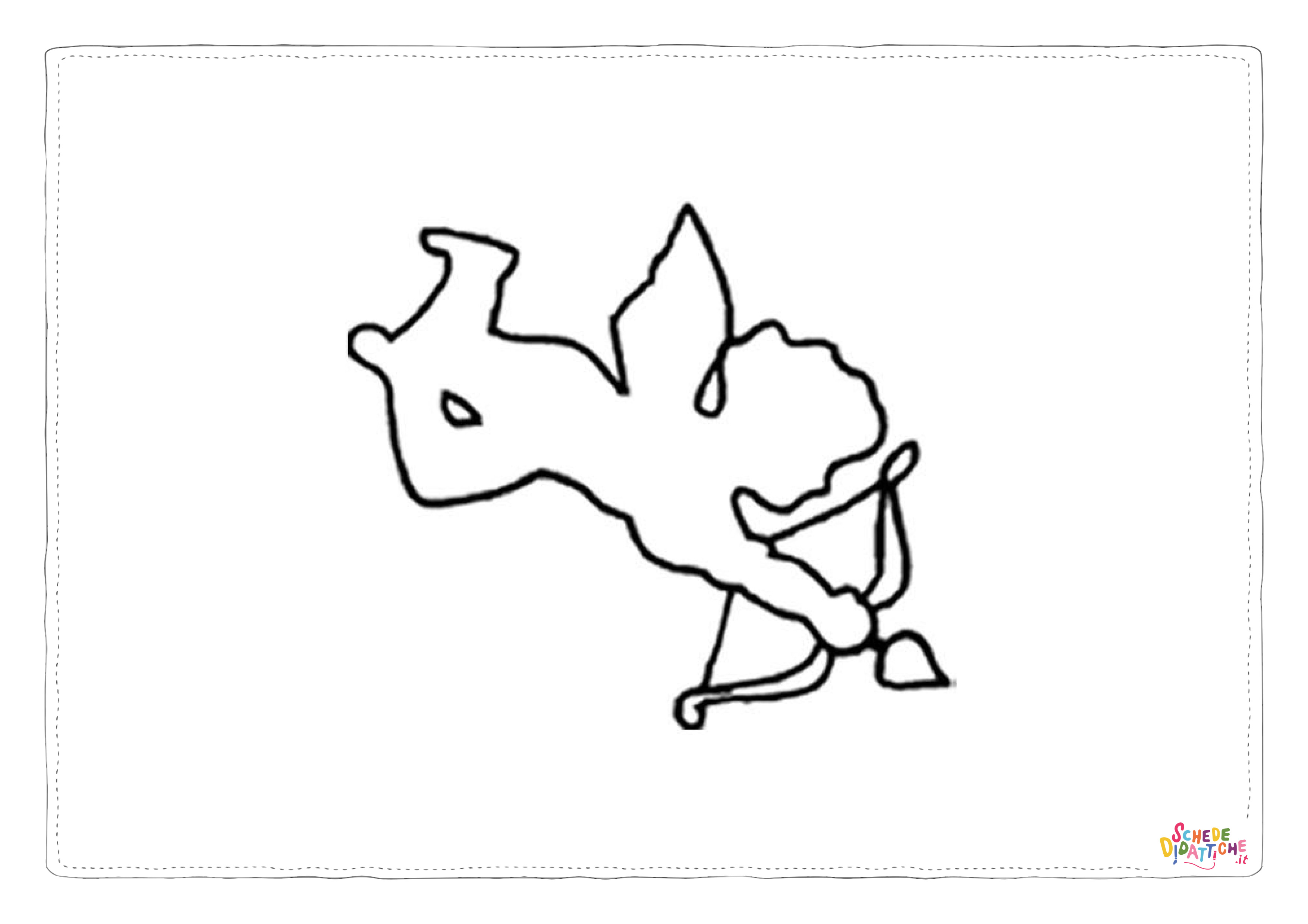 Disegno di Cupido da stampare e colorare 13