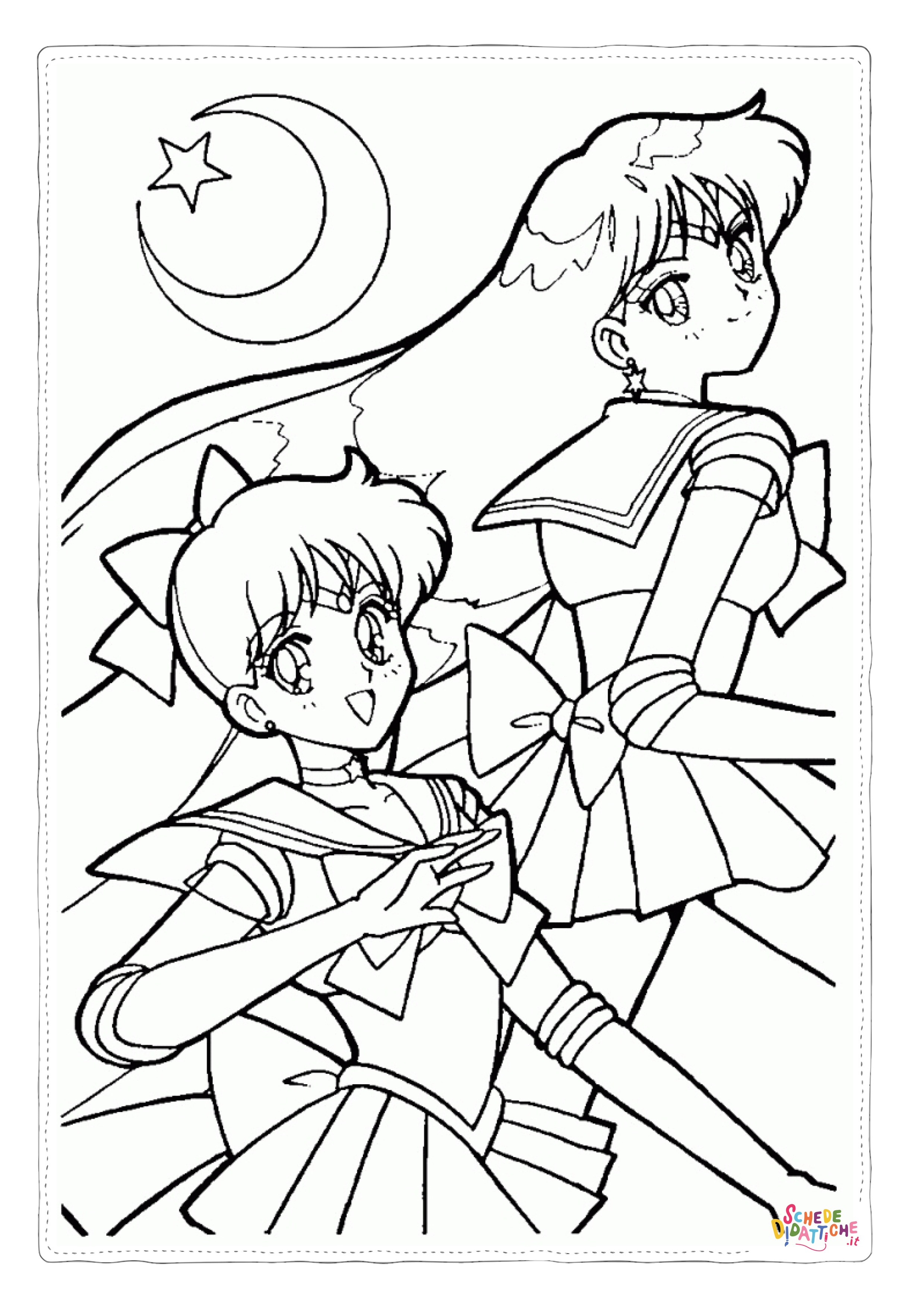Disegno di Sailor Moon da stampare e colorare 5
