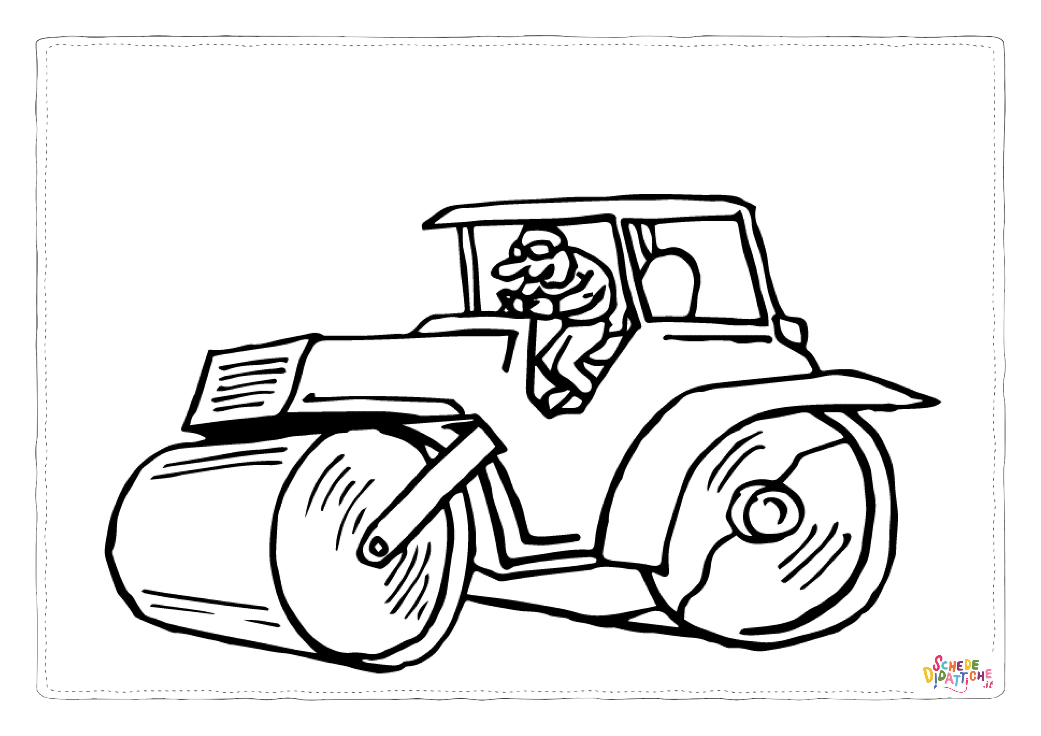 Disegno "Disegno di mezzo da lavoro da stampare e colorare 39" Disegno di mezzo da lavoro da stampare e colorare 39