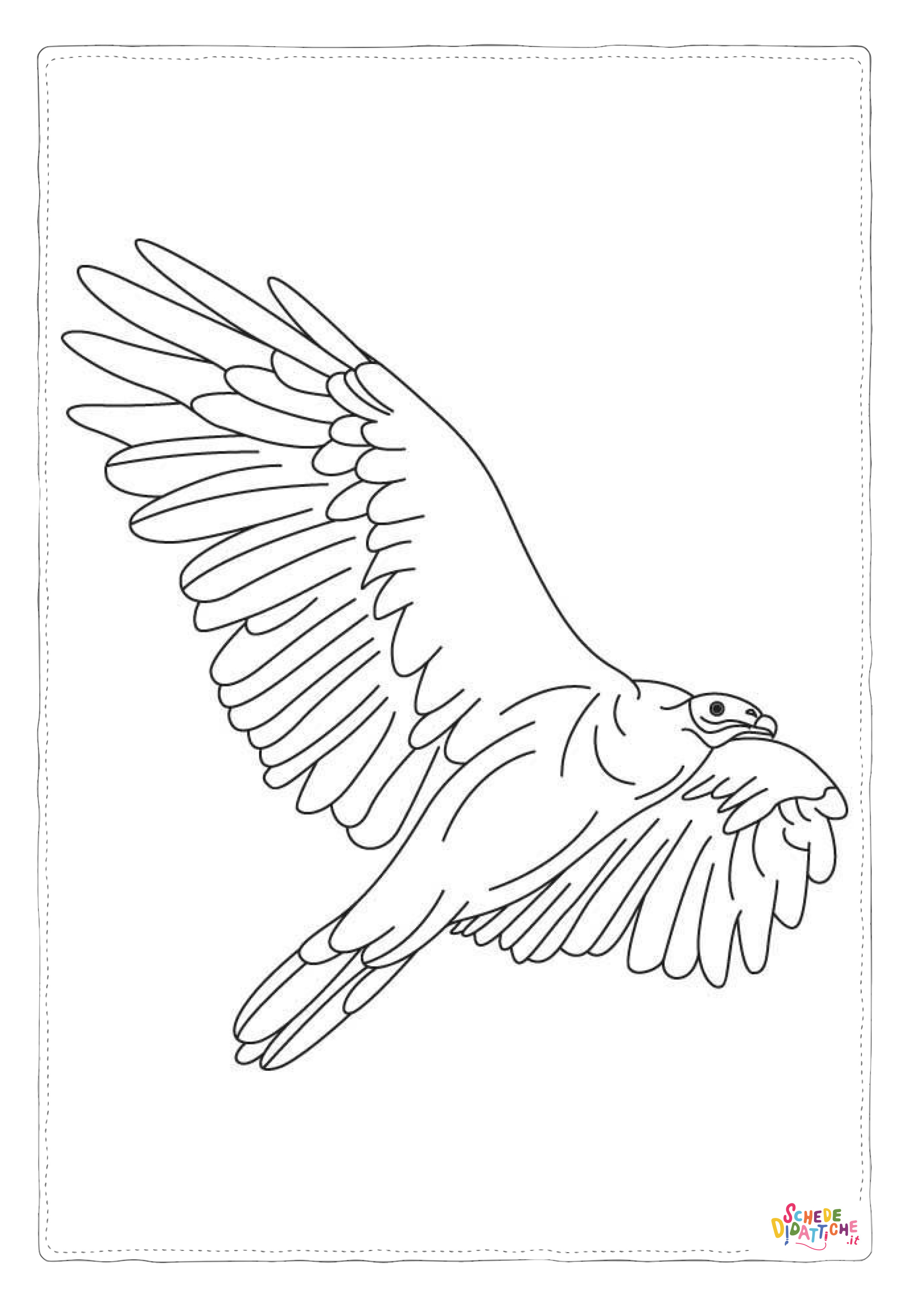 Disegno "Disegno di uccello da stampare e colorare 52" Disegno di uccello da stampare e colorare 52
