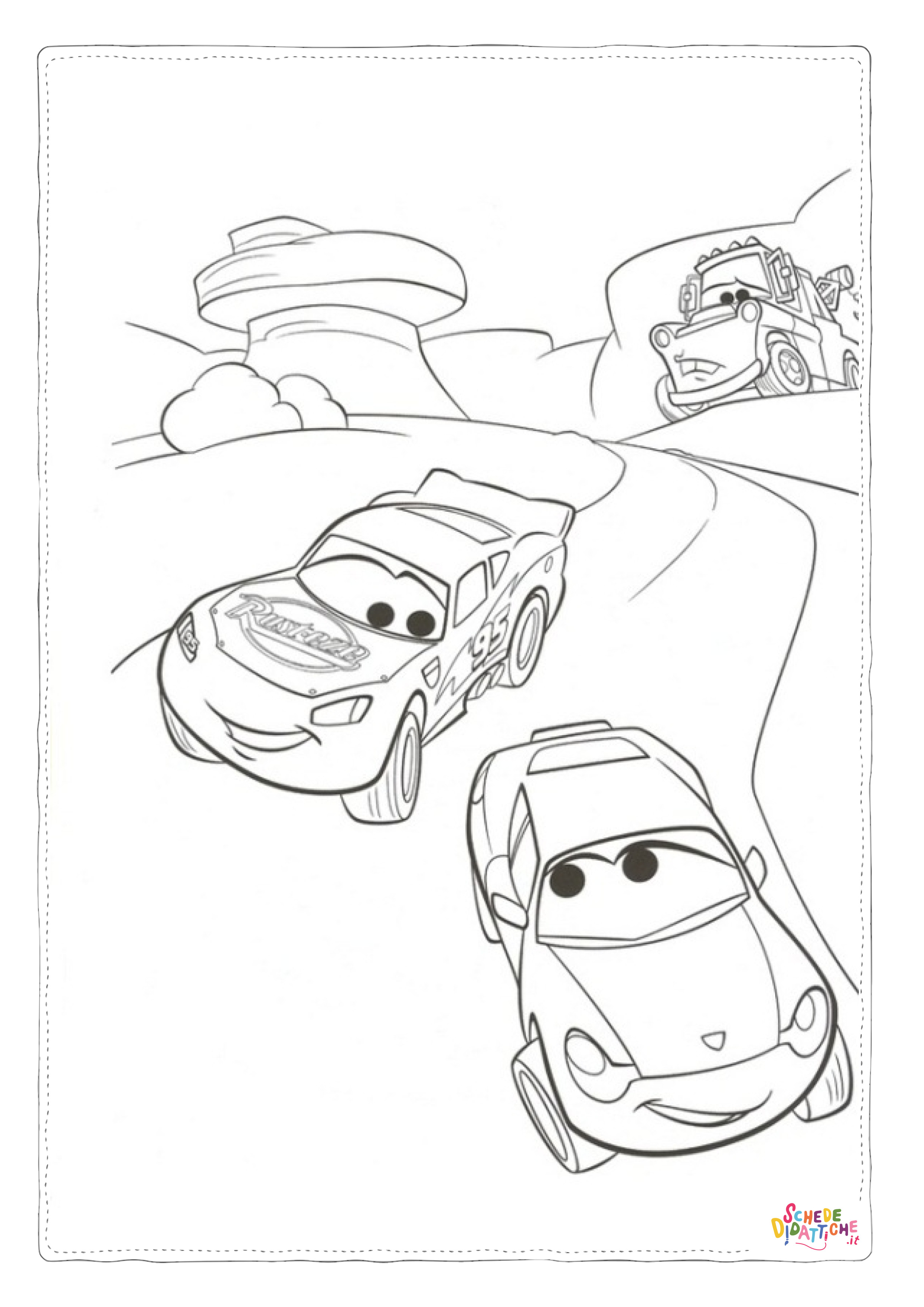 Disegno di Cars da stampare e colorare 131