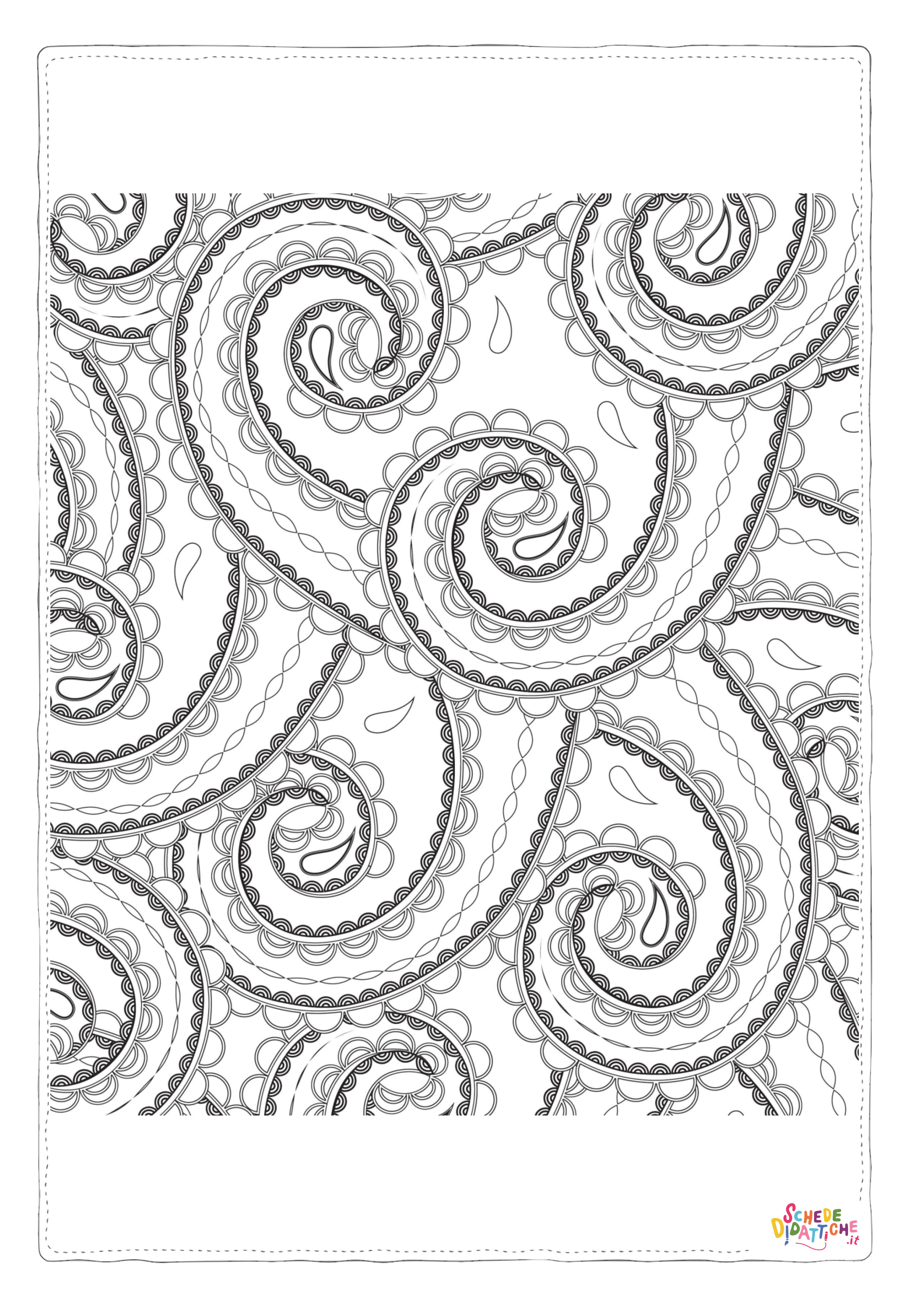 Disegno "Disegno di mandala da stampare e colorare 1197" Disegno di mandala da stampare e colorare 1197