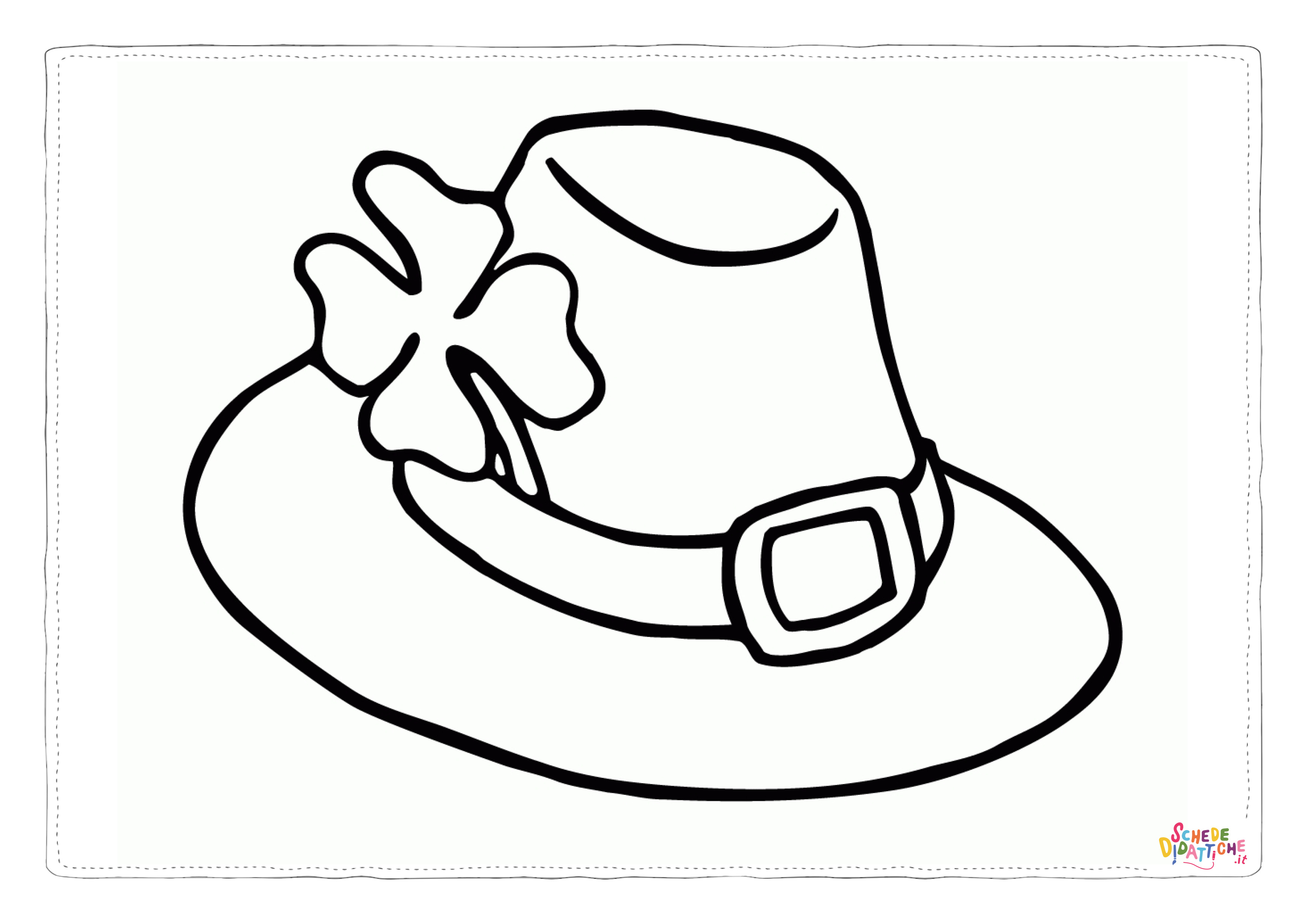 Disegno "Disegno di cappello da stampare e colorare 11" Disegno di cappello da stampare e colorare 11