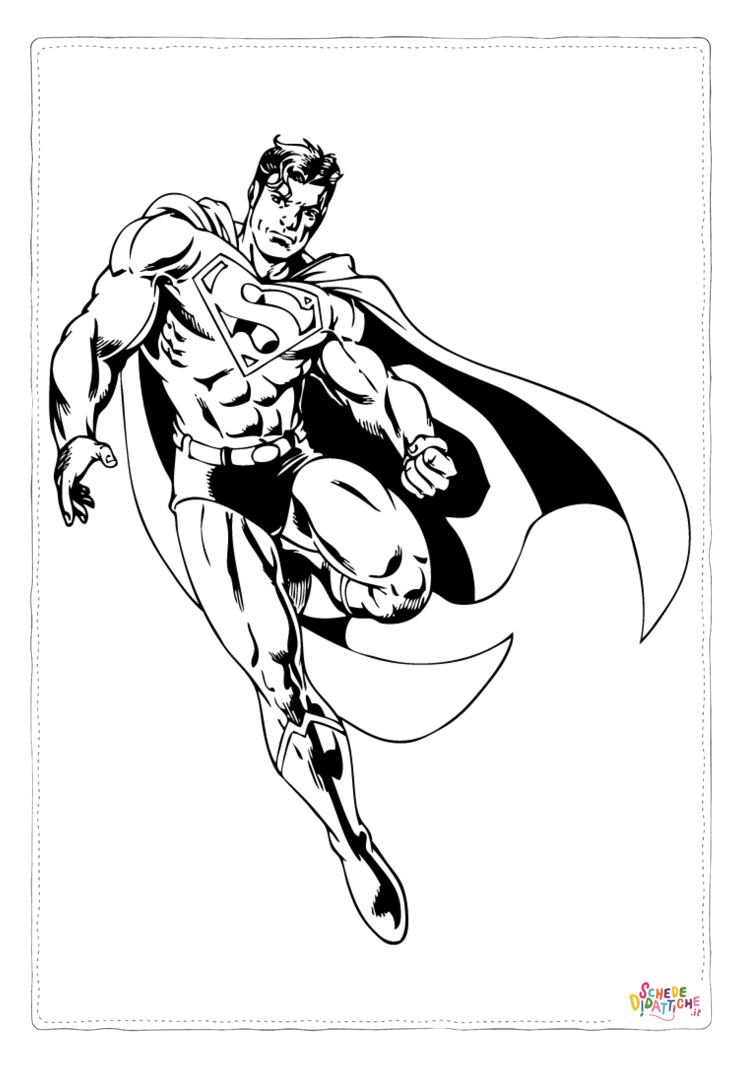 Disegno di Superman da stampare e colorare 32